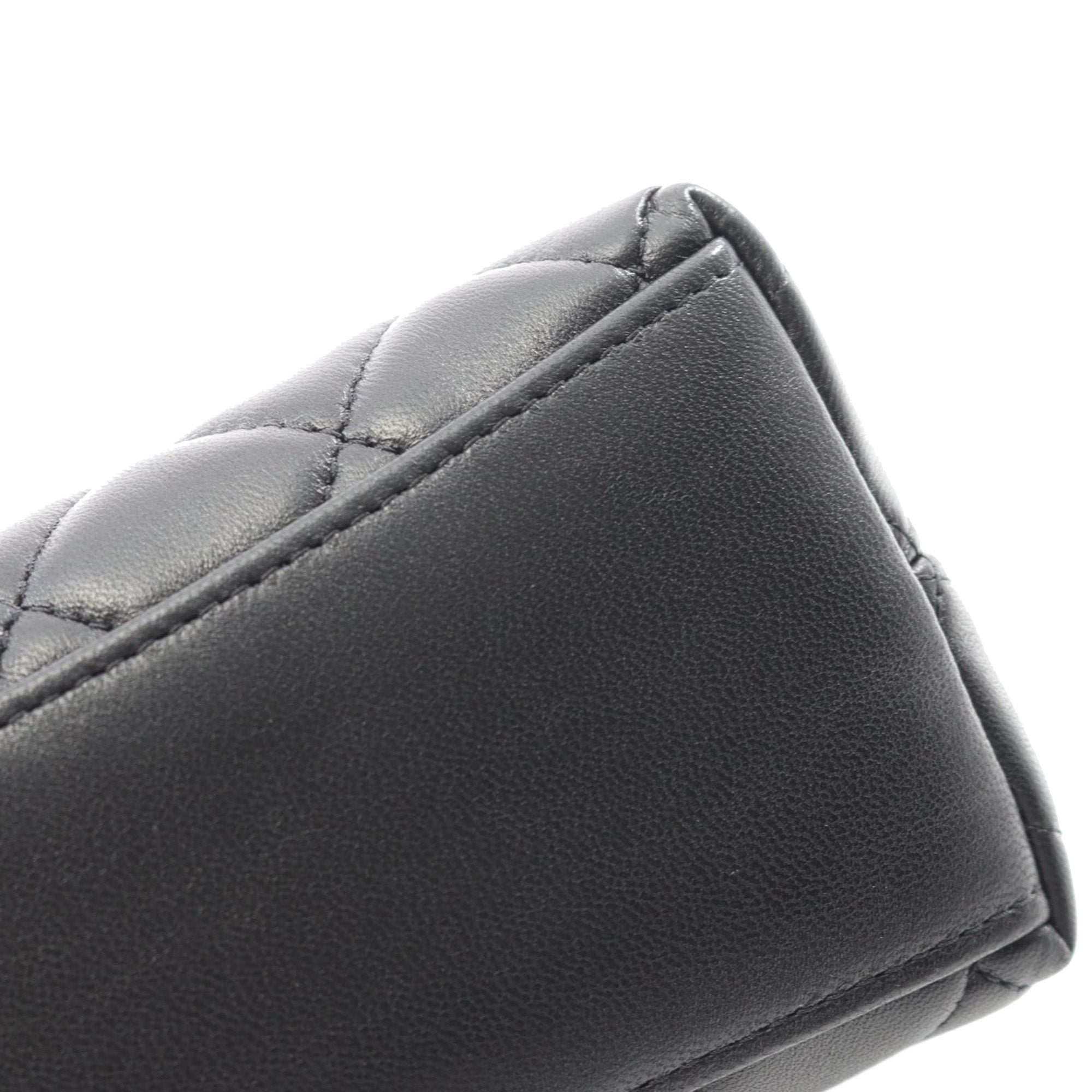 Quilted Lambskin Leo Shoulder Bag