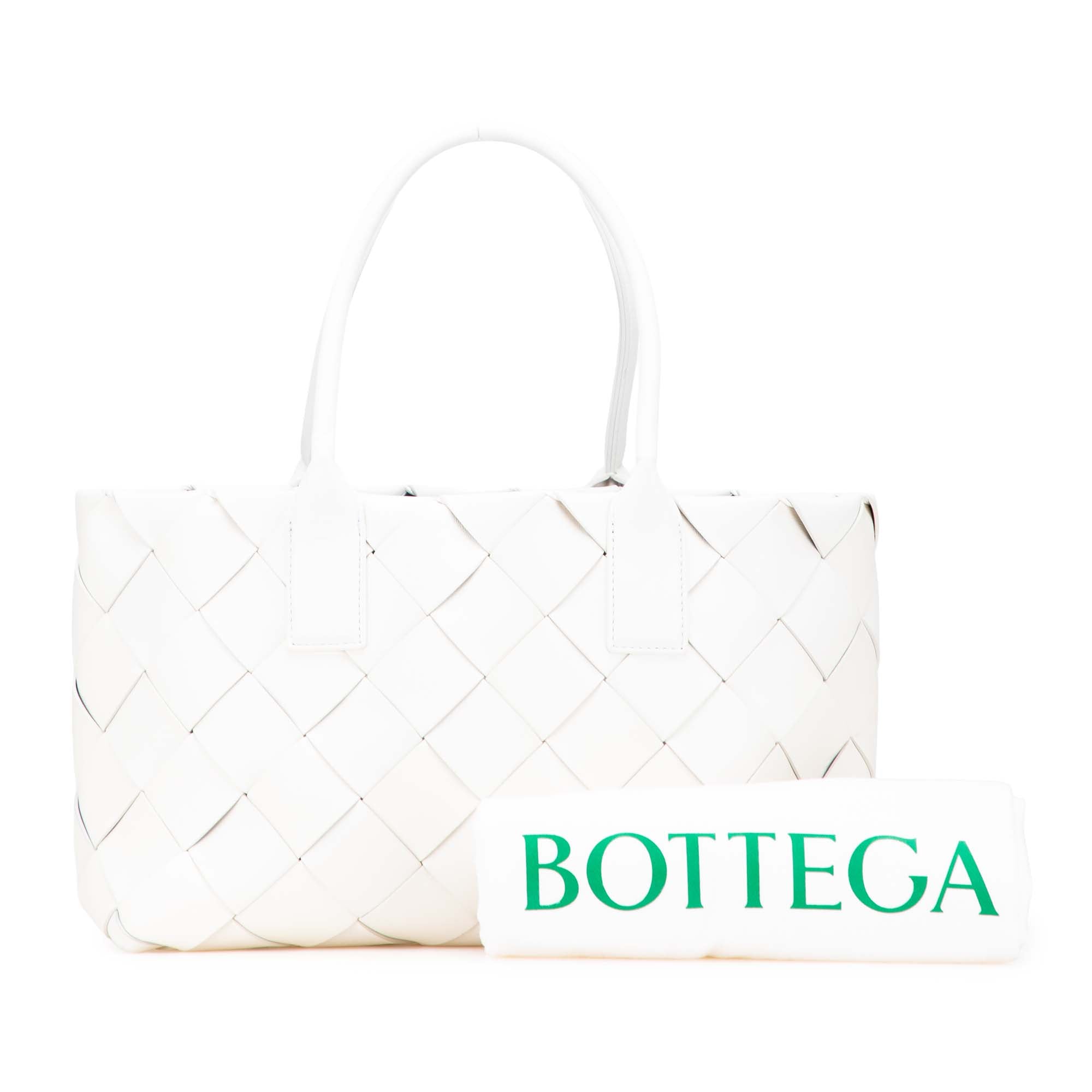 Bottega Veneta Small Lambskin Intrecciato Cabat Tote