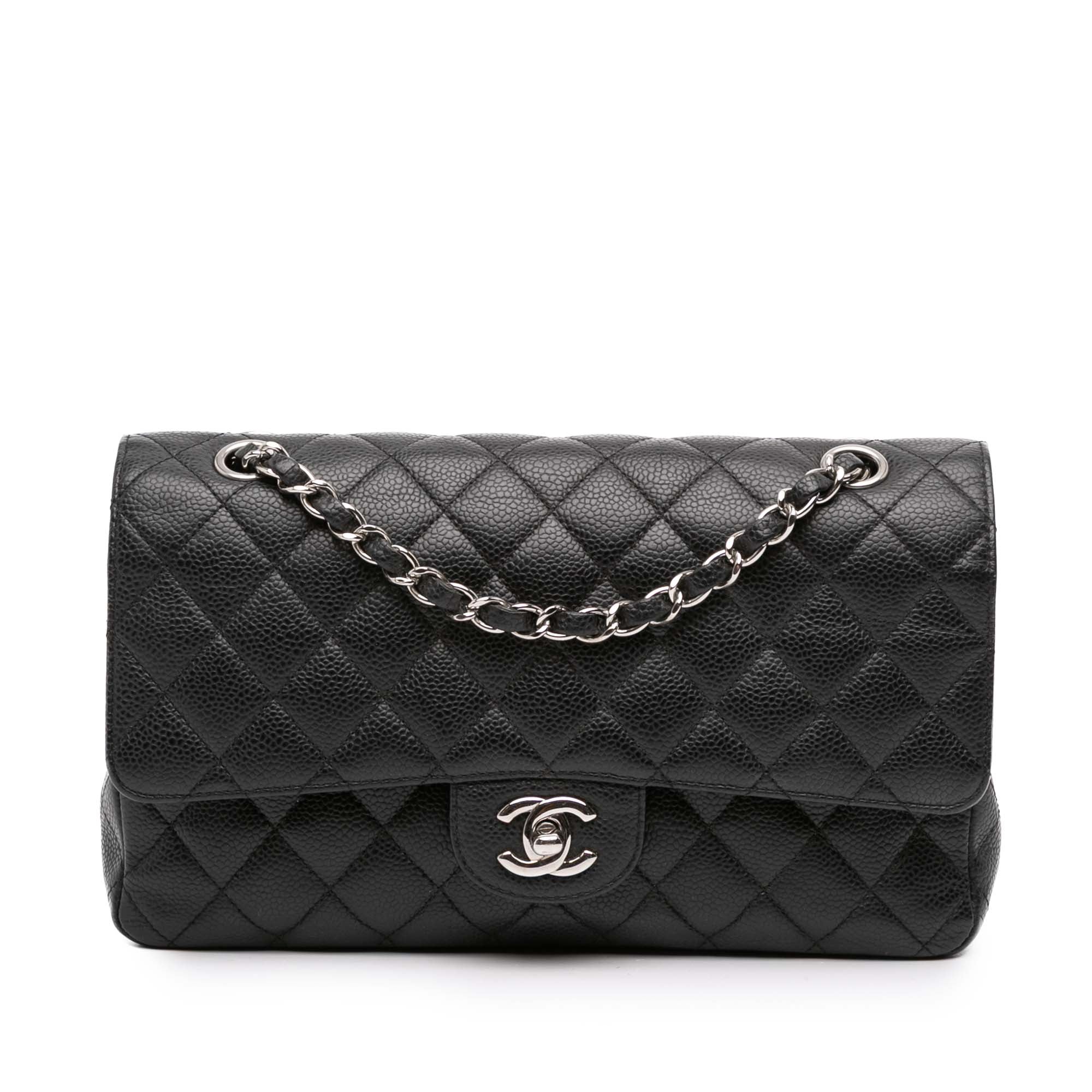 Medium Classic Caviar Double Flap
