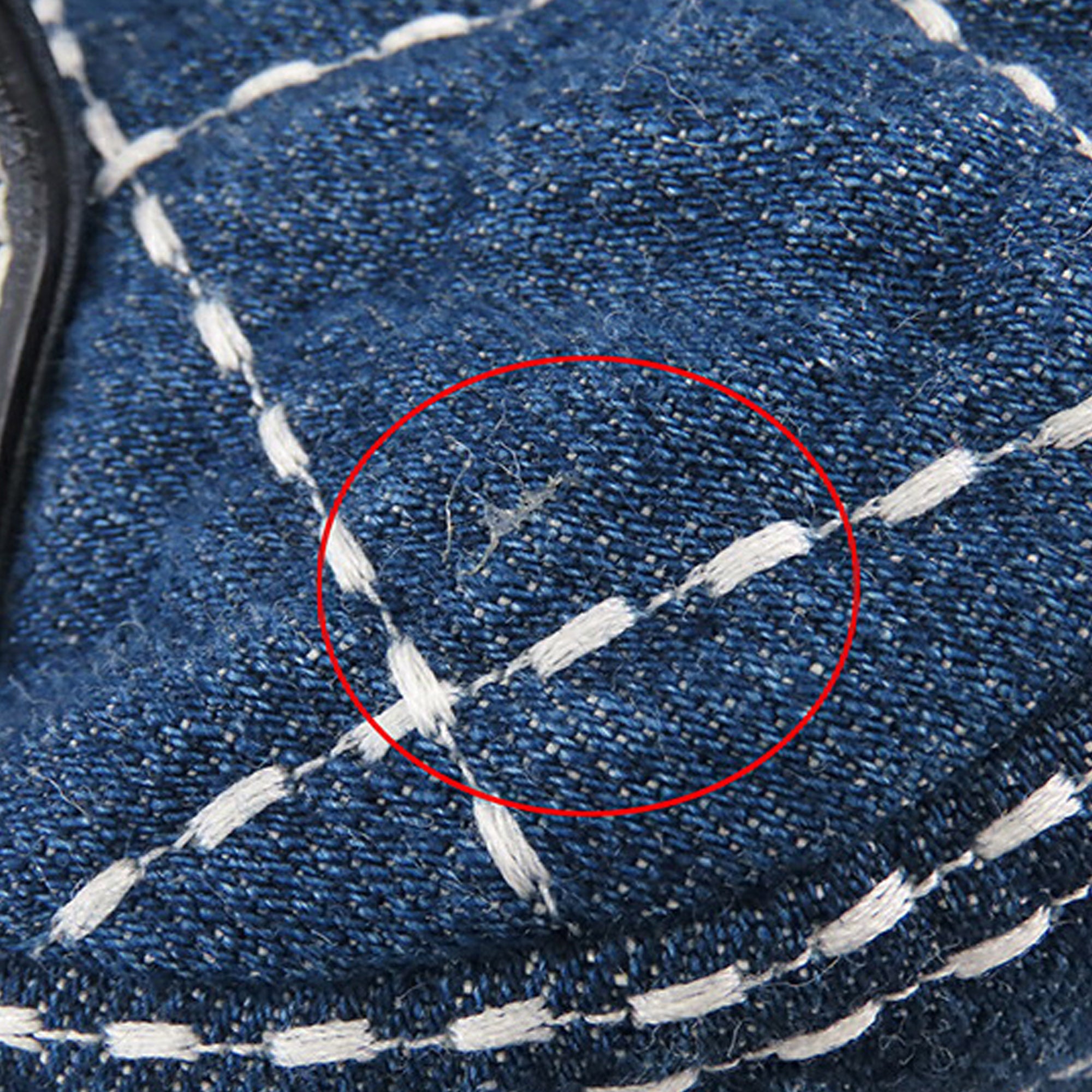 CC Quilted Denim Vanity Bag