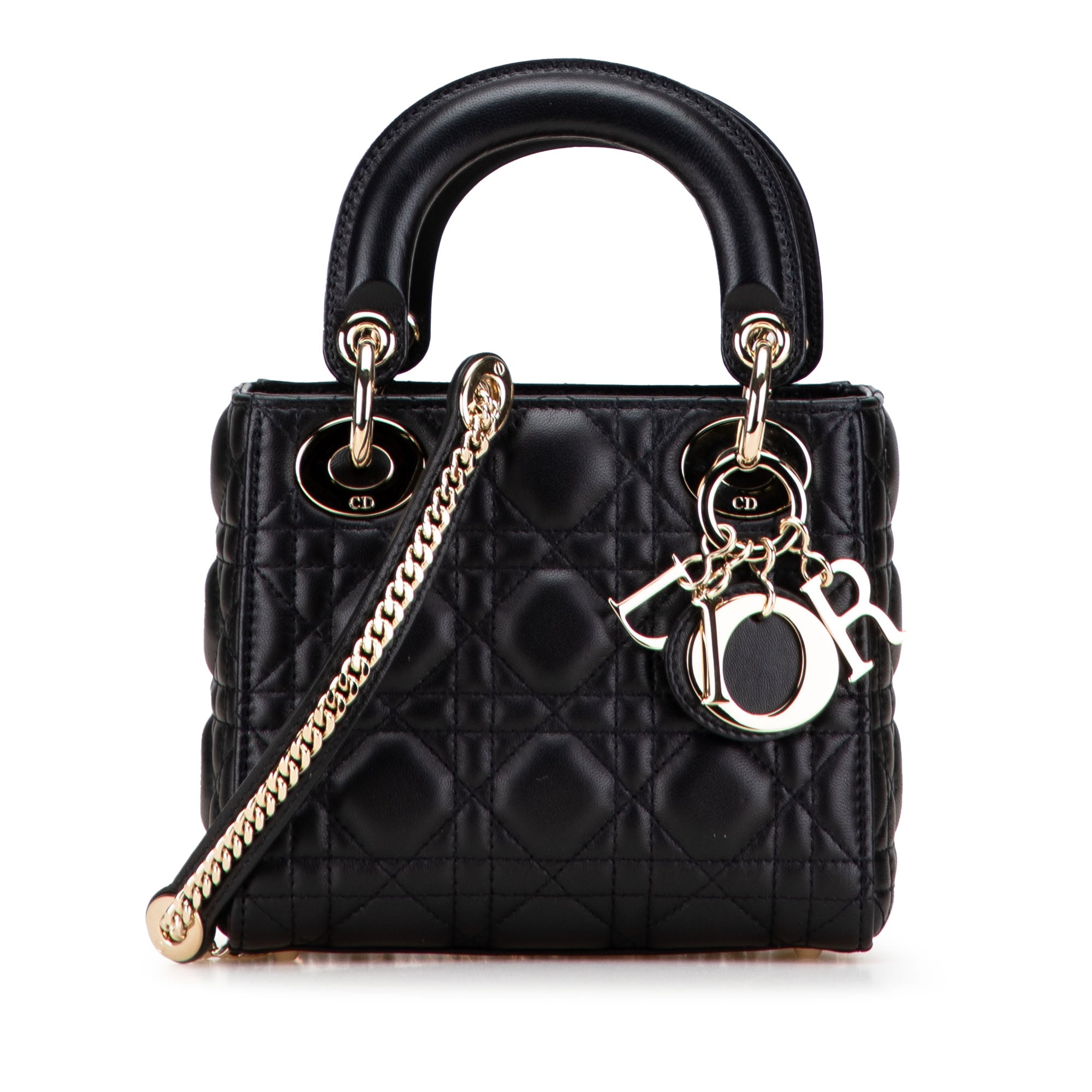 Mini Lambskin Cannage Lady Dior