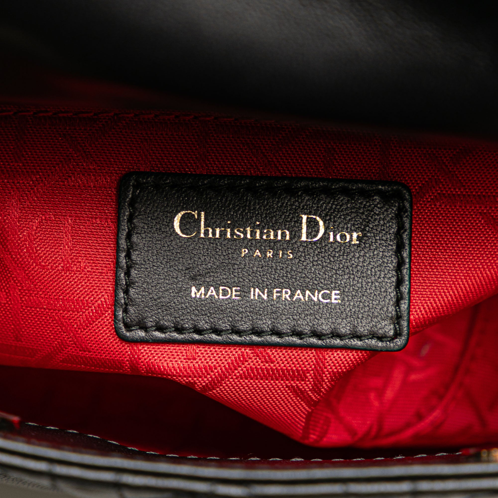 Mini Lambskin Cannage Lady Dior