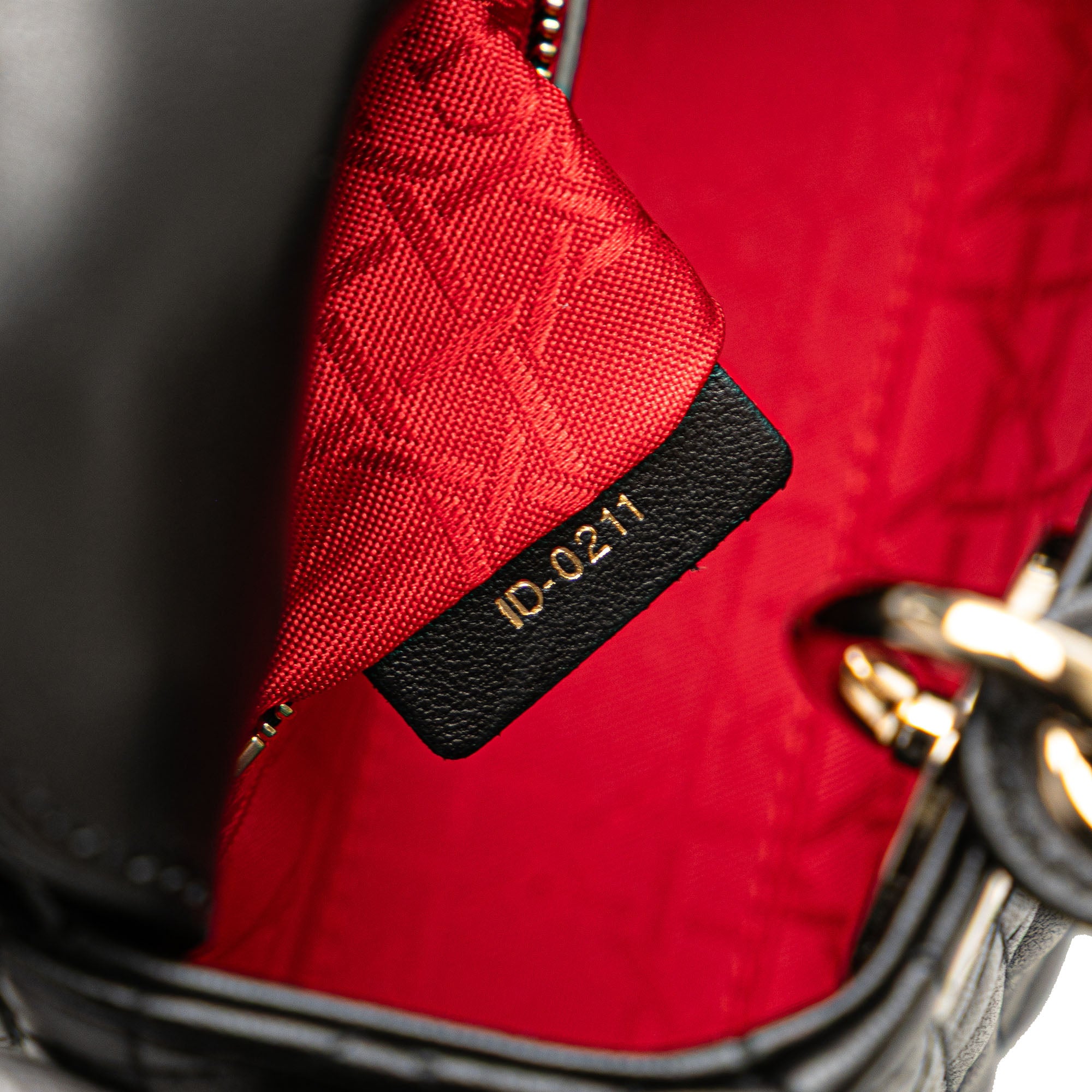 Mini Lambskin Cannage Lady Dior