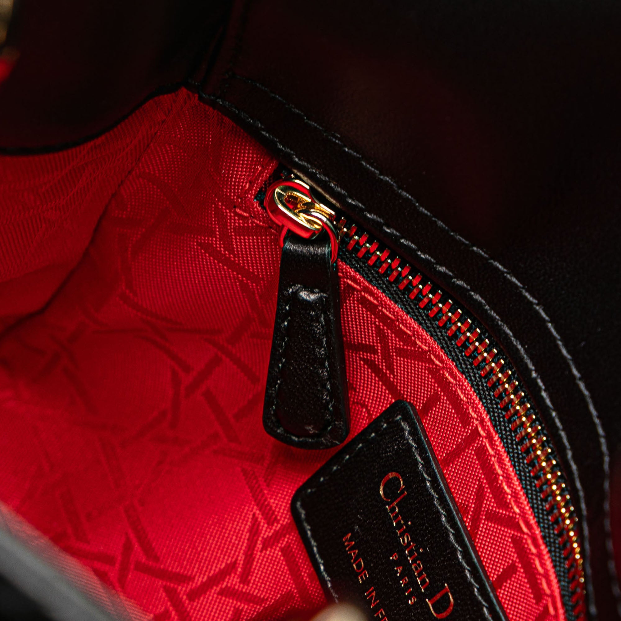 Mini Lambskin Cannage Lady Dior