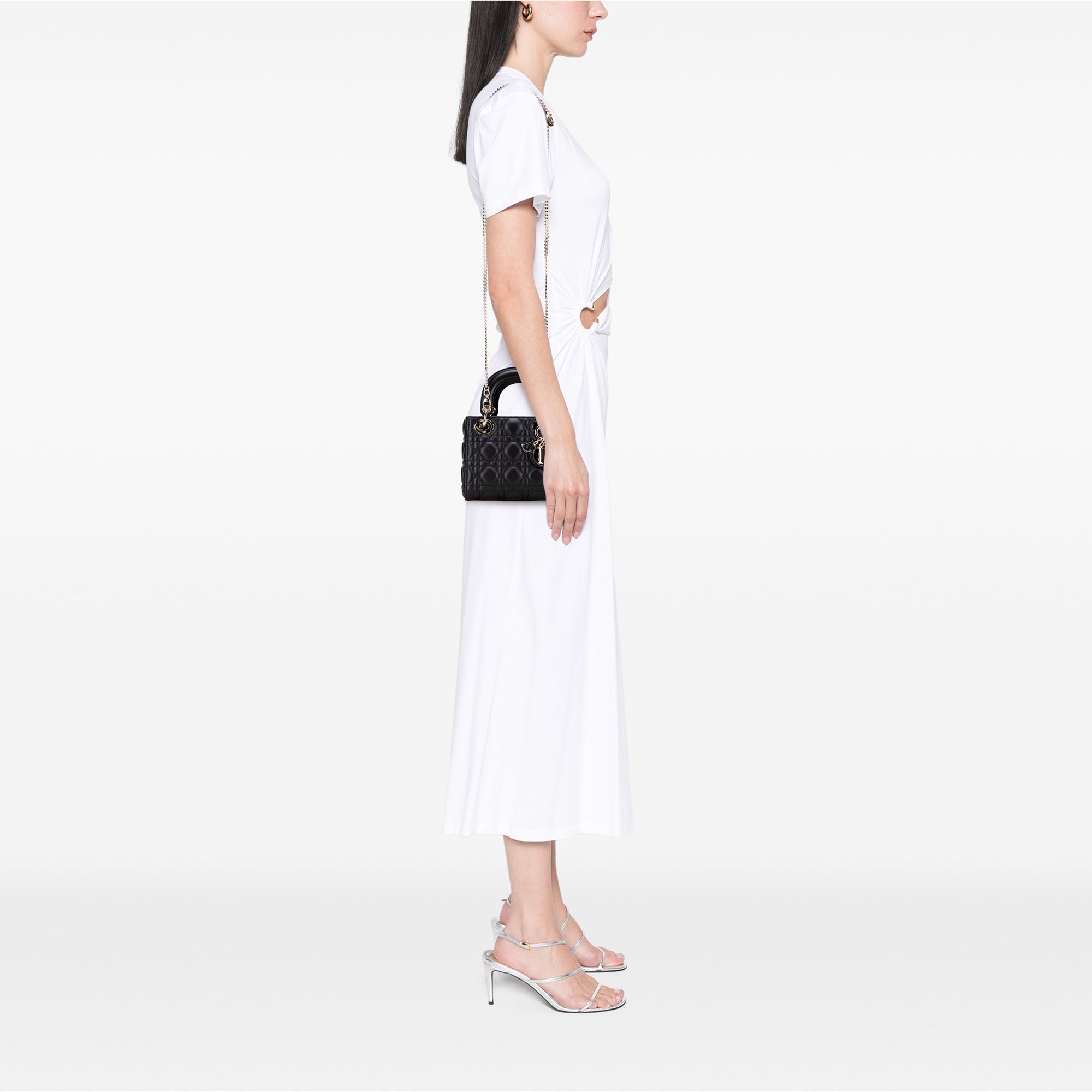 Mini Lambskin Cannage Lady Dior