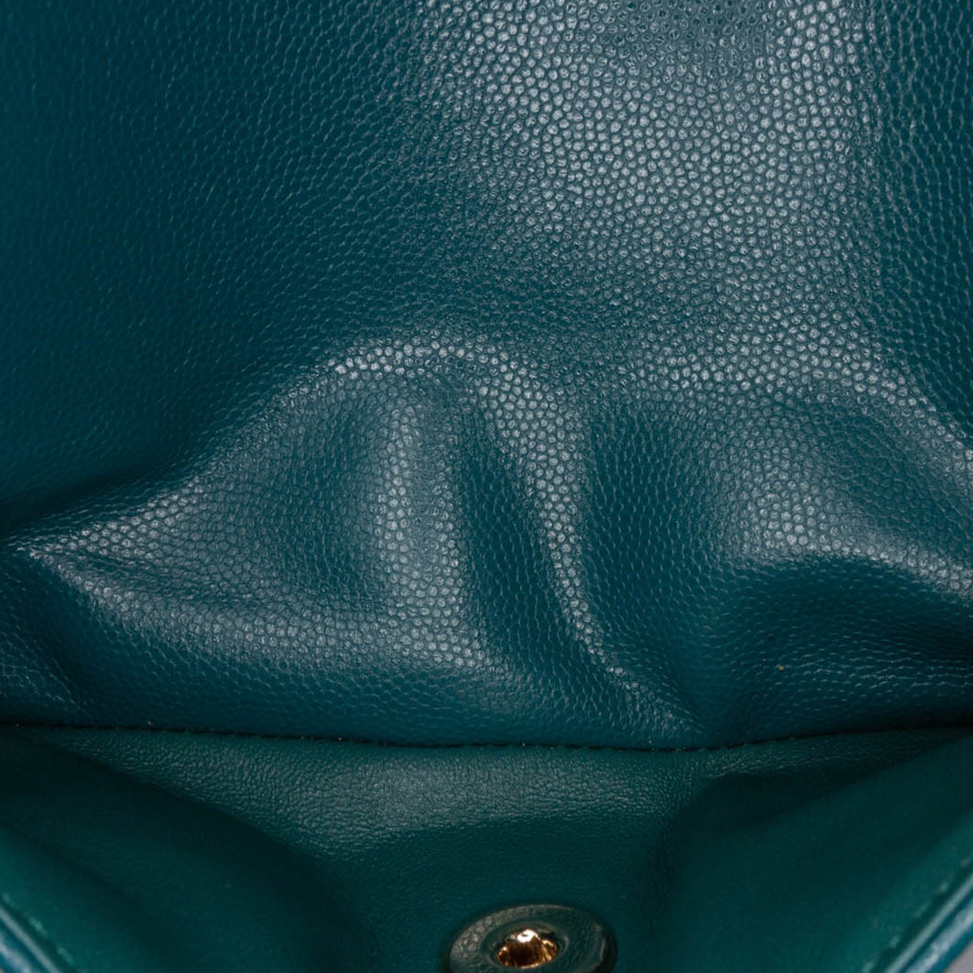 Small Classic Chevron Caviar Double Flap