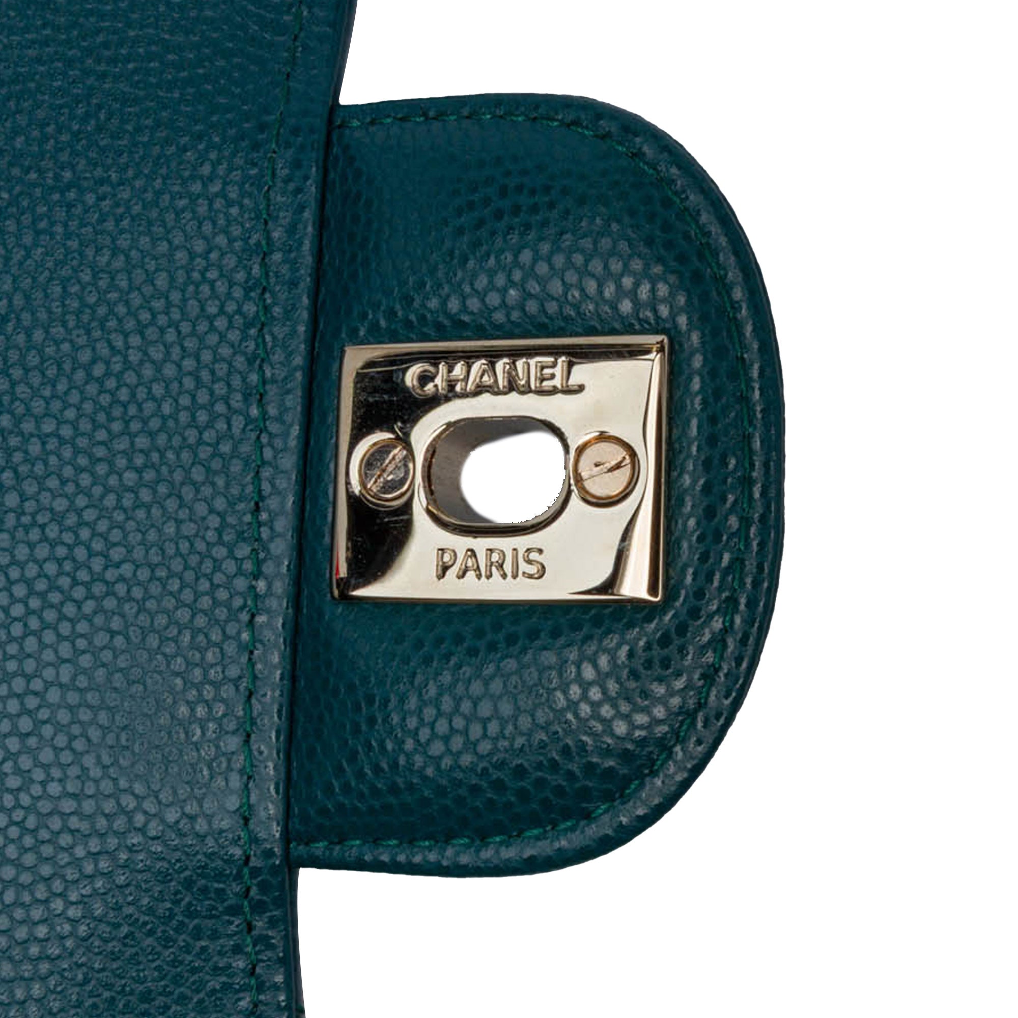 Small Classic Chevron Caviar Double Flap