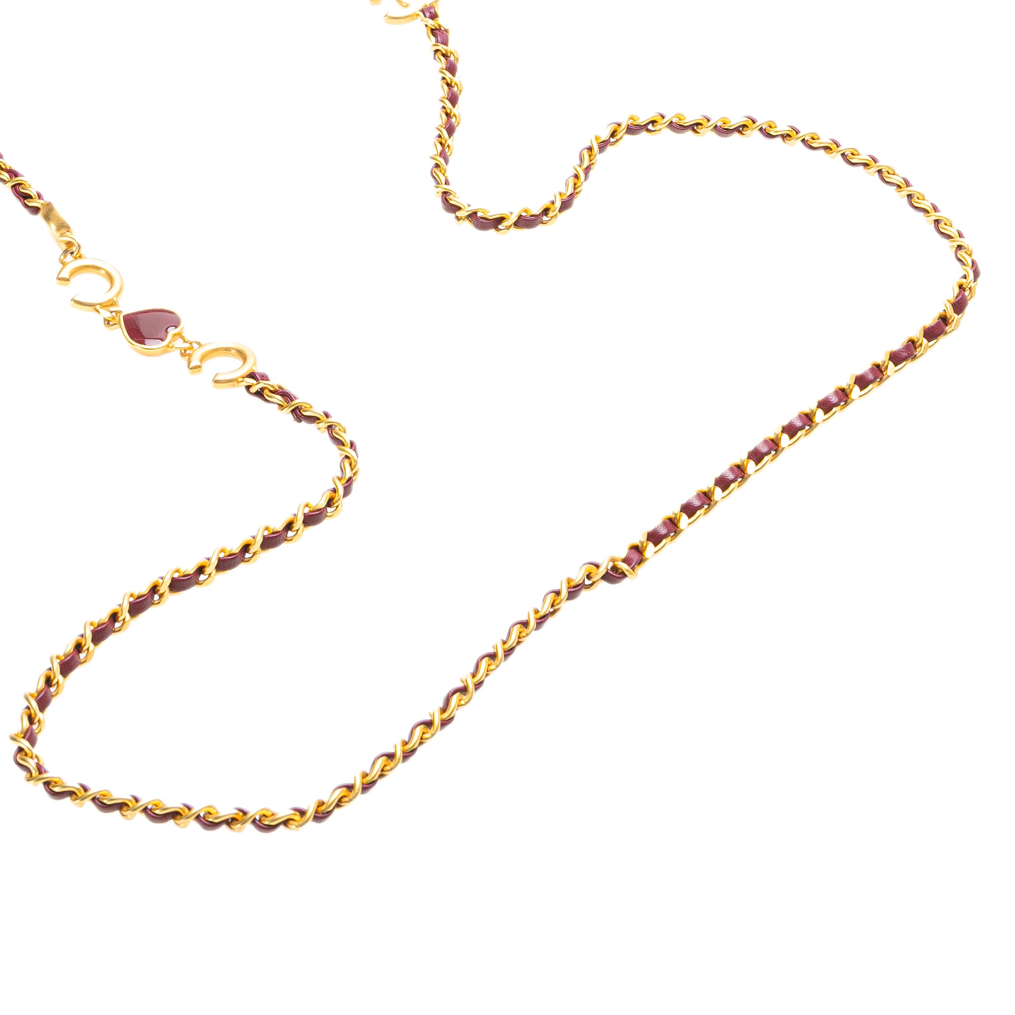 Mini Square Lambskin Coco Heart Chain Flap