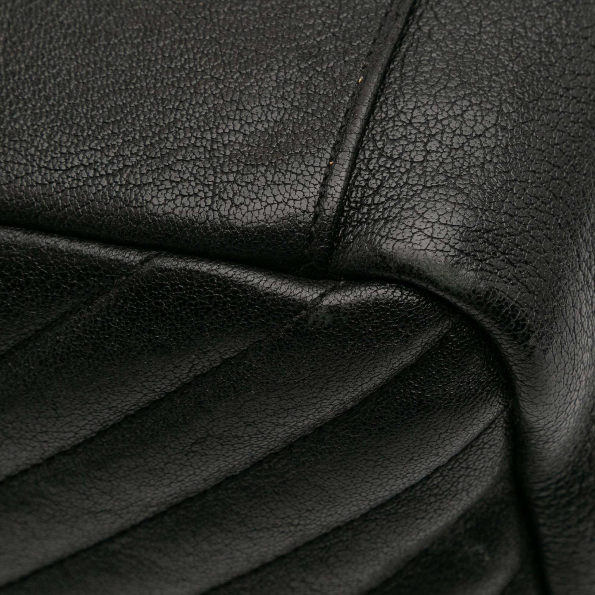 Saint Laurent Large Chevron Sheepskin Monogram College Bag