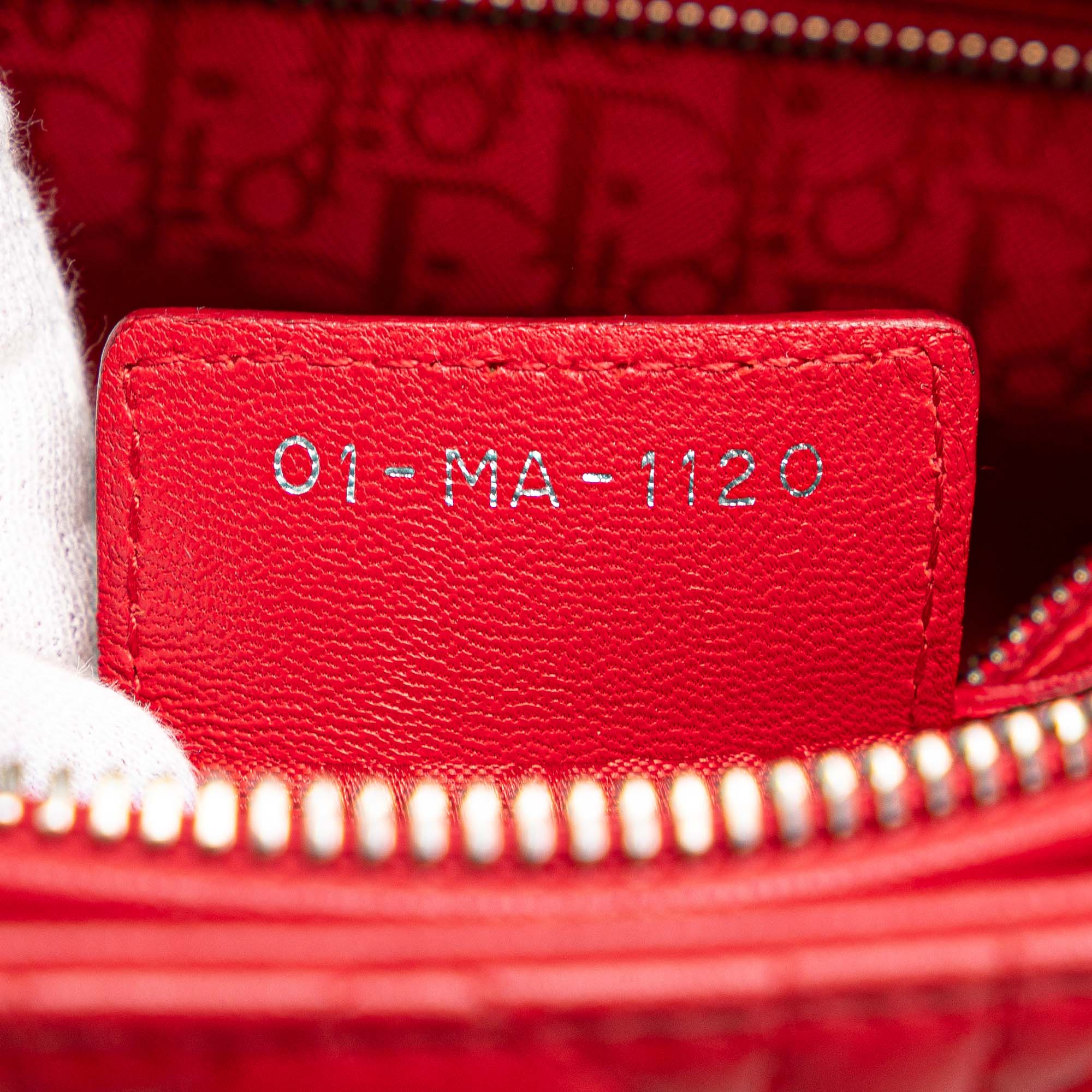 Dior Large Lambskin Cannage Lady Dior