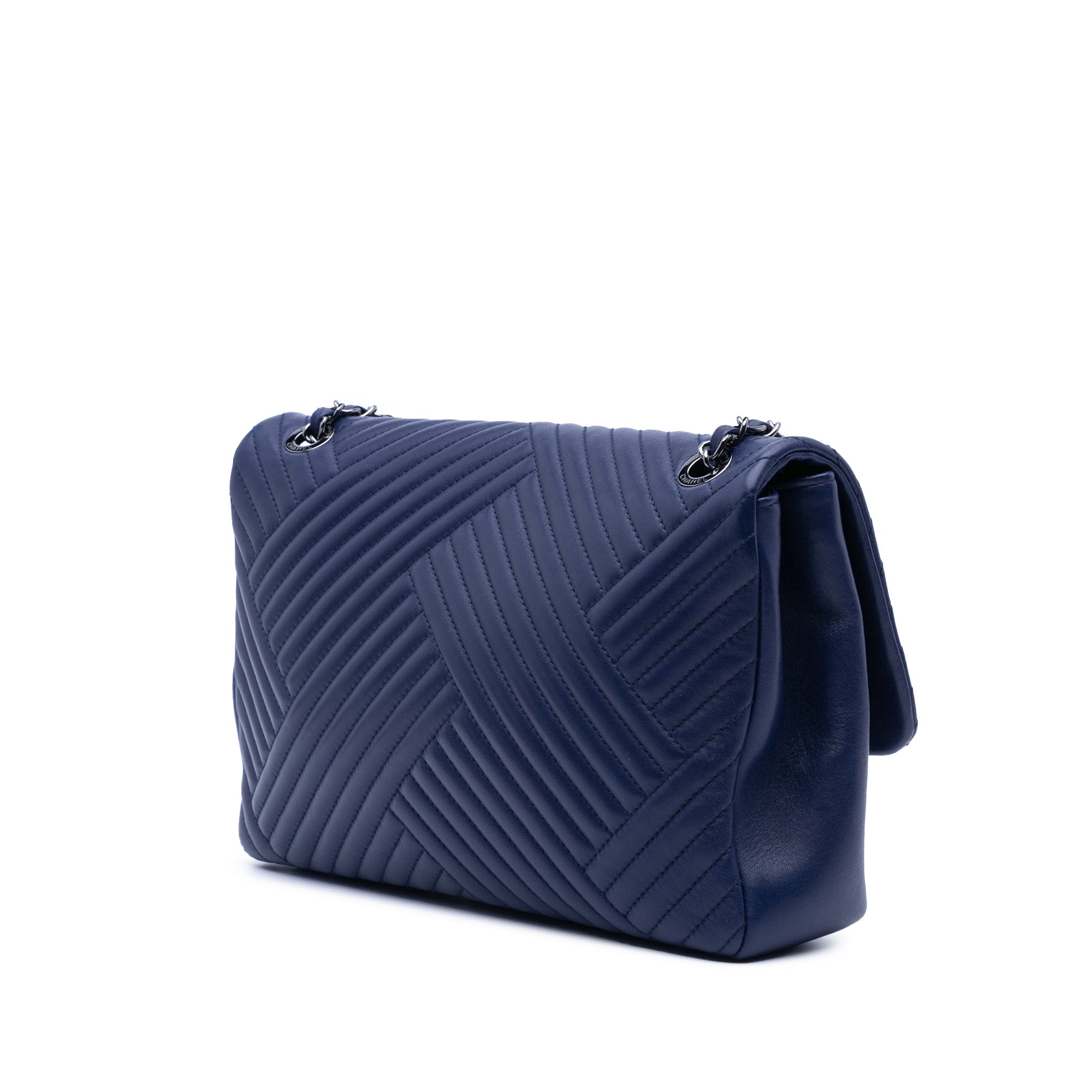 Chanel Large Lambskin CC Crossing Flap
