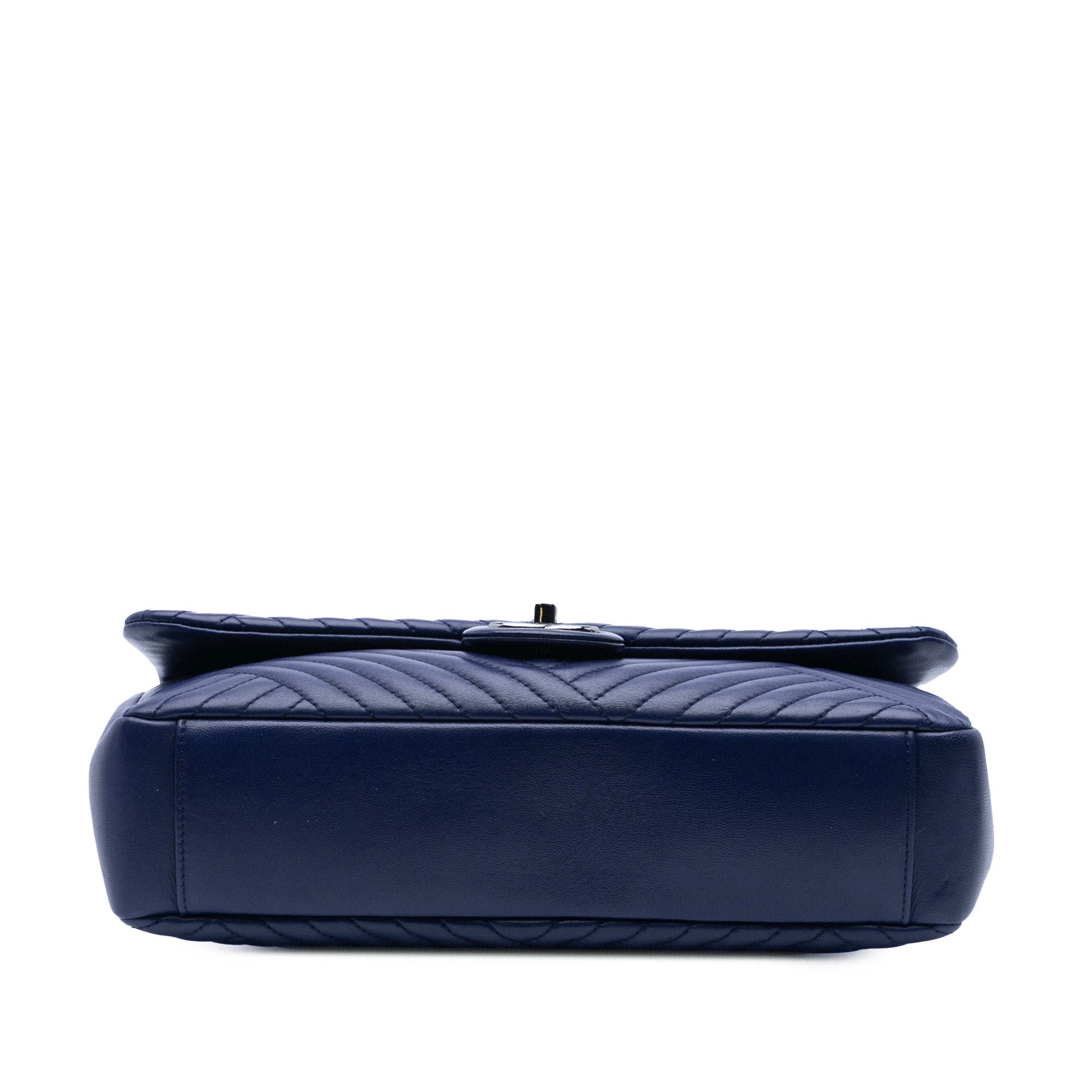 Large Lambskin CC Crossing Flap