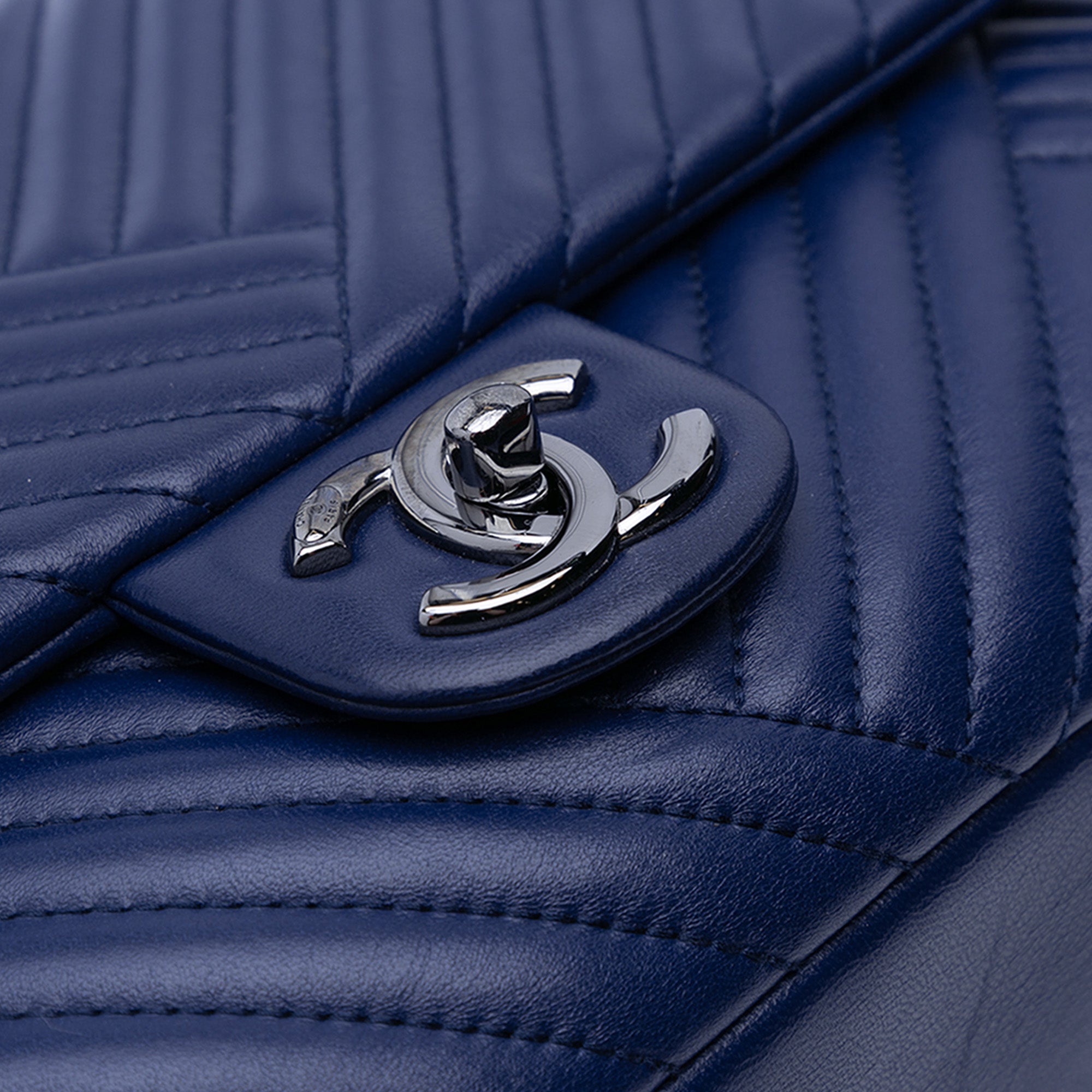 Chanel Large Lambskin CC Crossing Flap