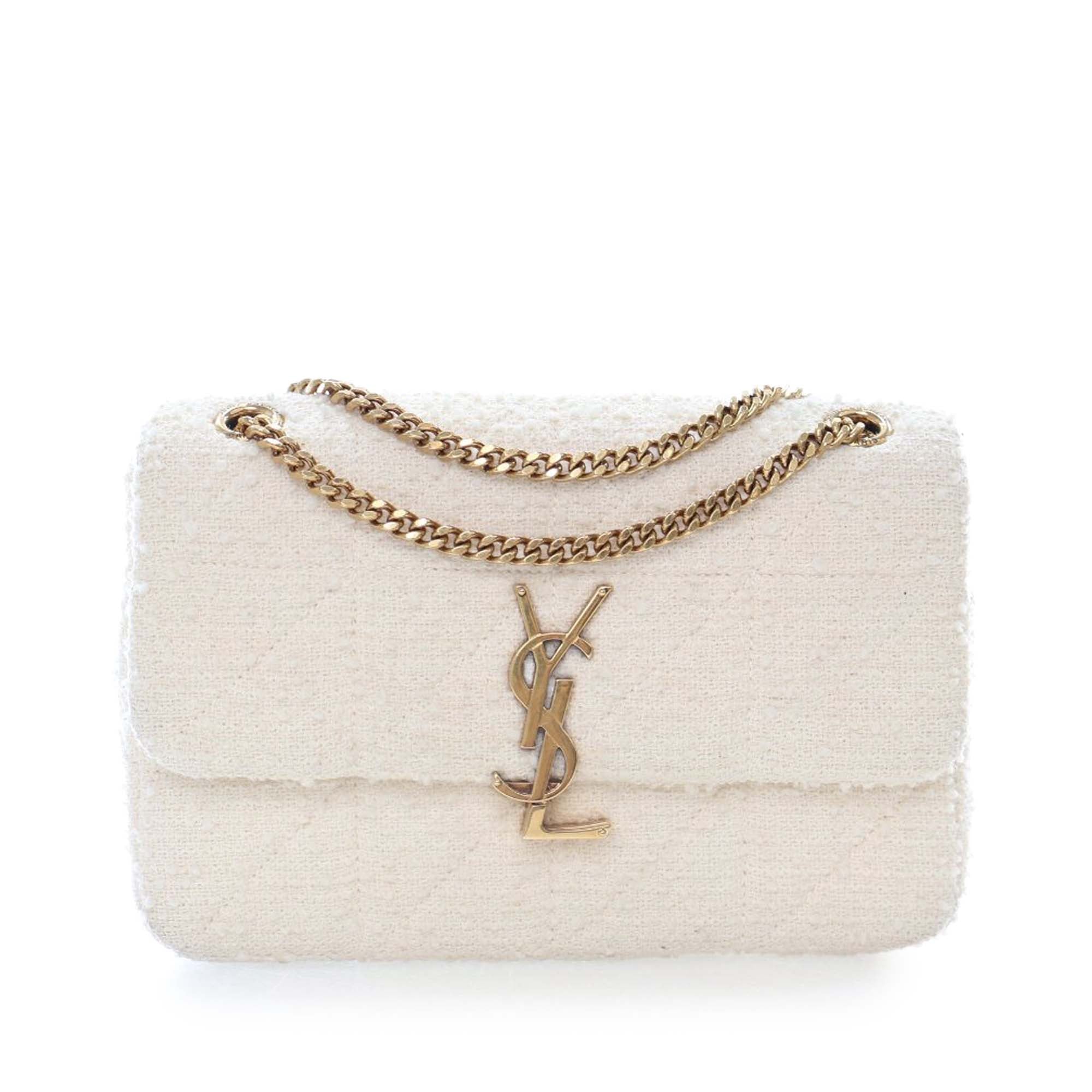 Medium Boucle Tweed Patchwork Jamie Shoulder Bag