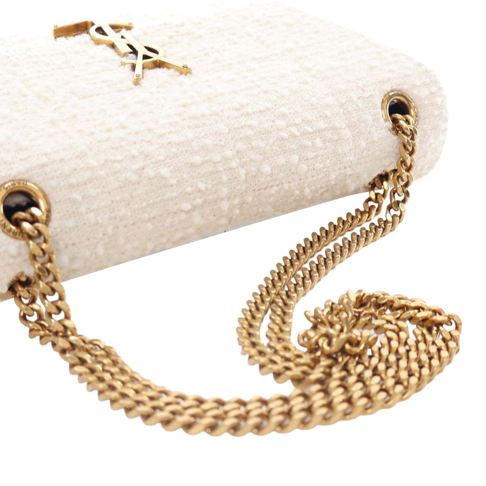 Medium Boucle Tweed Patchwork Jamie Shoulder Bag