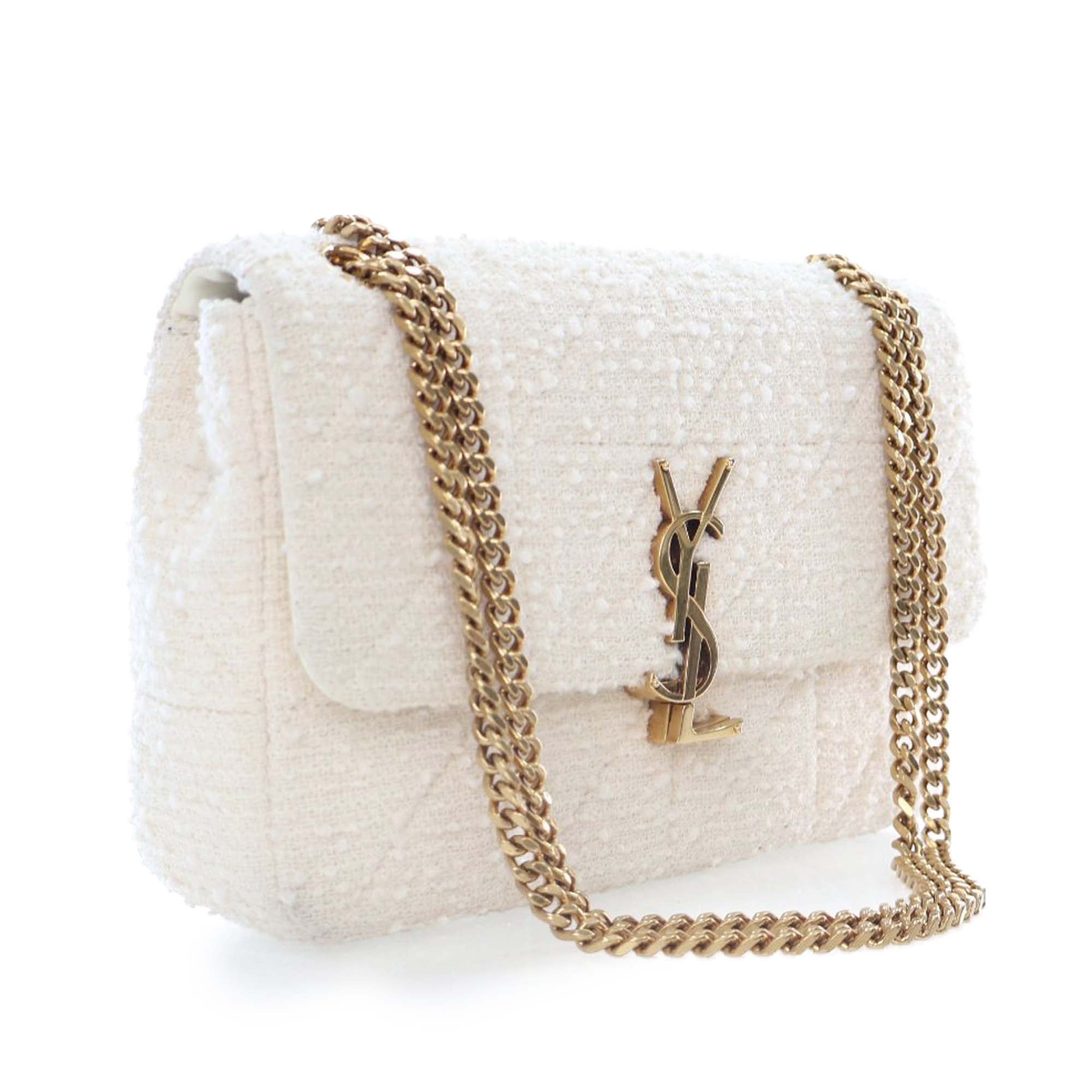 Medium Boucle Tweed Patchwork Jamie Shoulder Bag