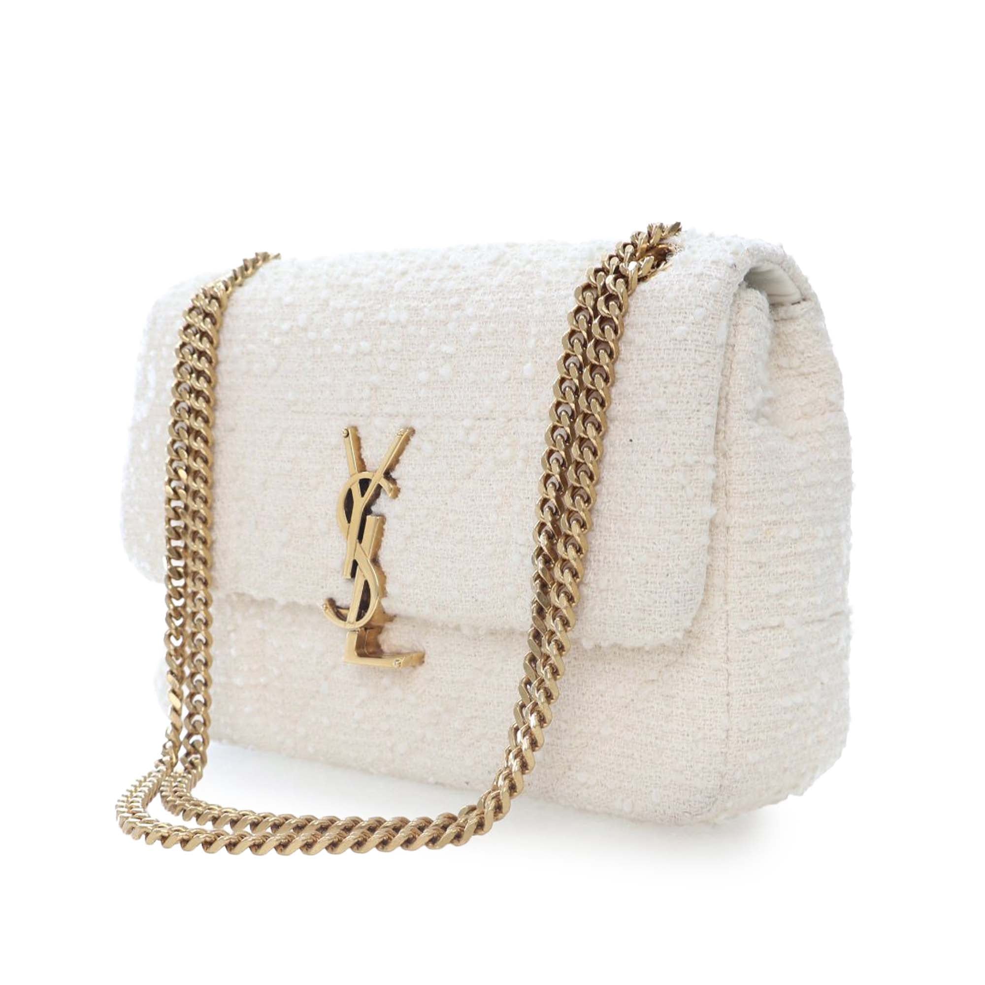 Medium Boucle Tweed Patchwork Jamie Shoulder Bag
