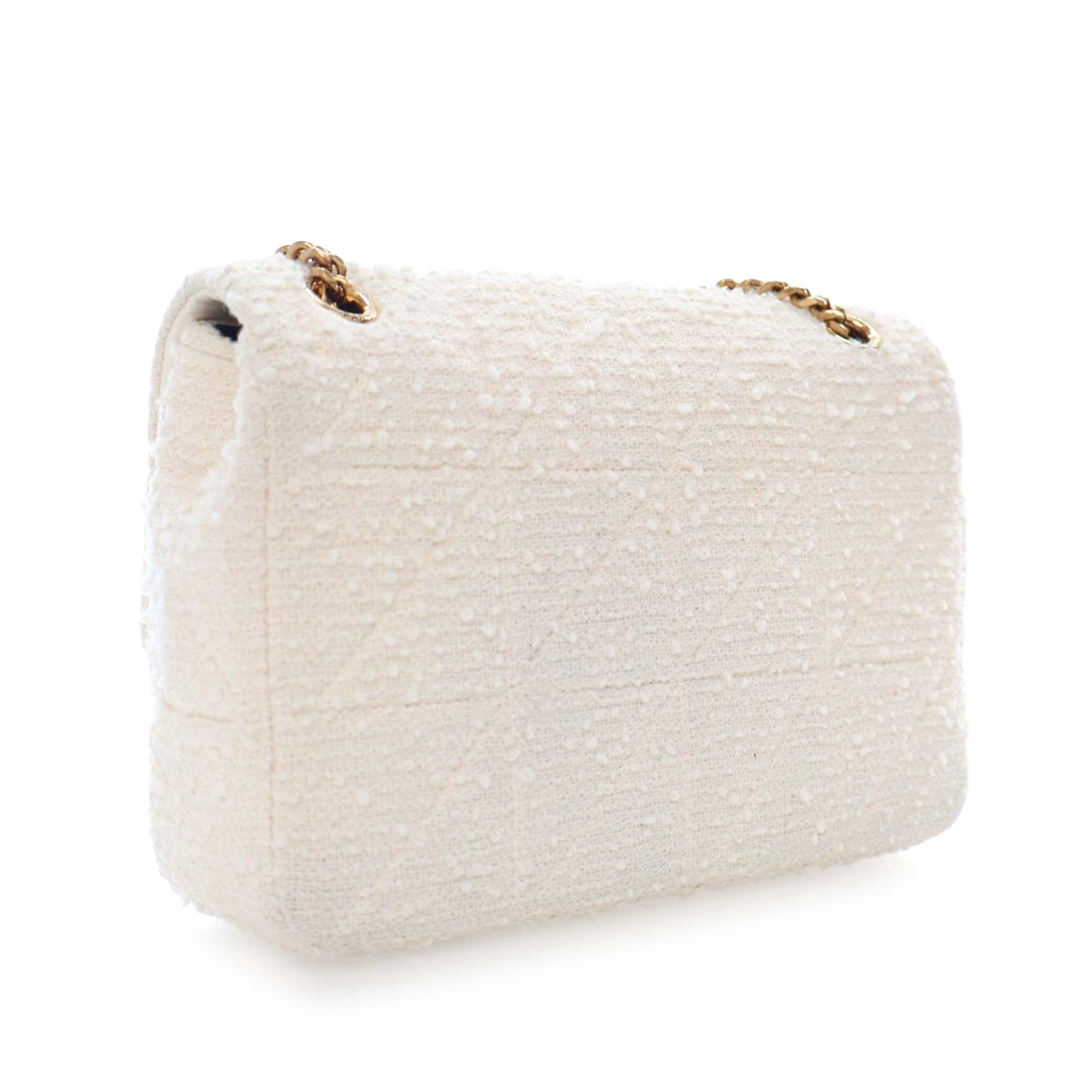 Medium Boucle Tweed Patchwork Jamie Shoulder Bag