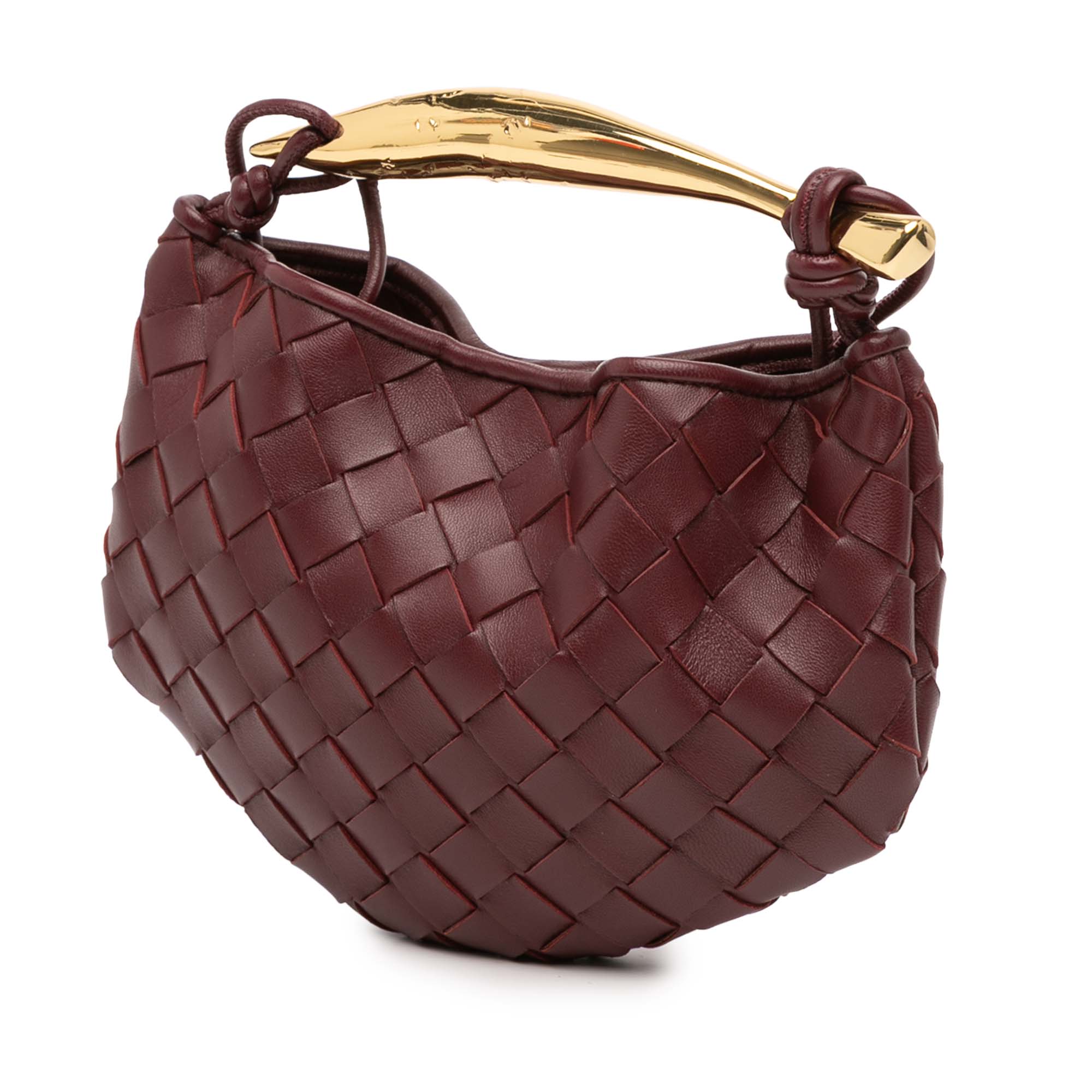 Bottega Veneta Baby Lambskin Intrecciato Sardine Satchel
