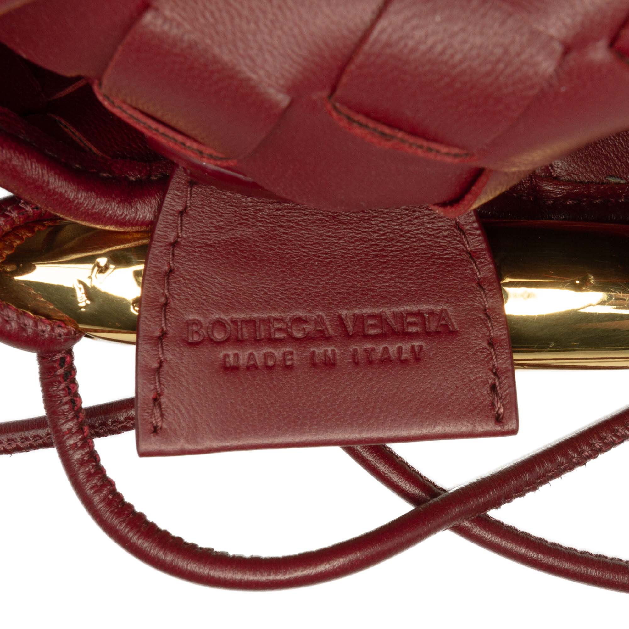 Bottega Veneta Baby Lambskin Intrecciato Sardine Satchel