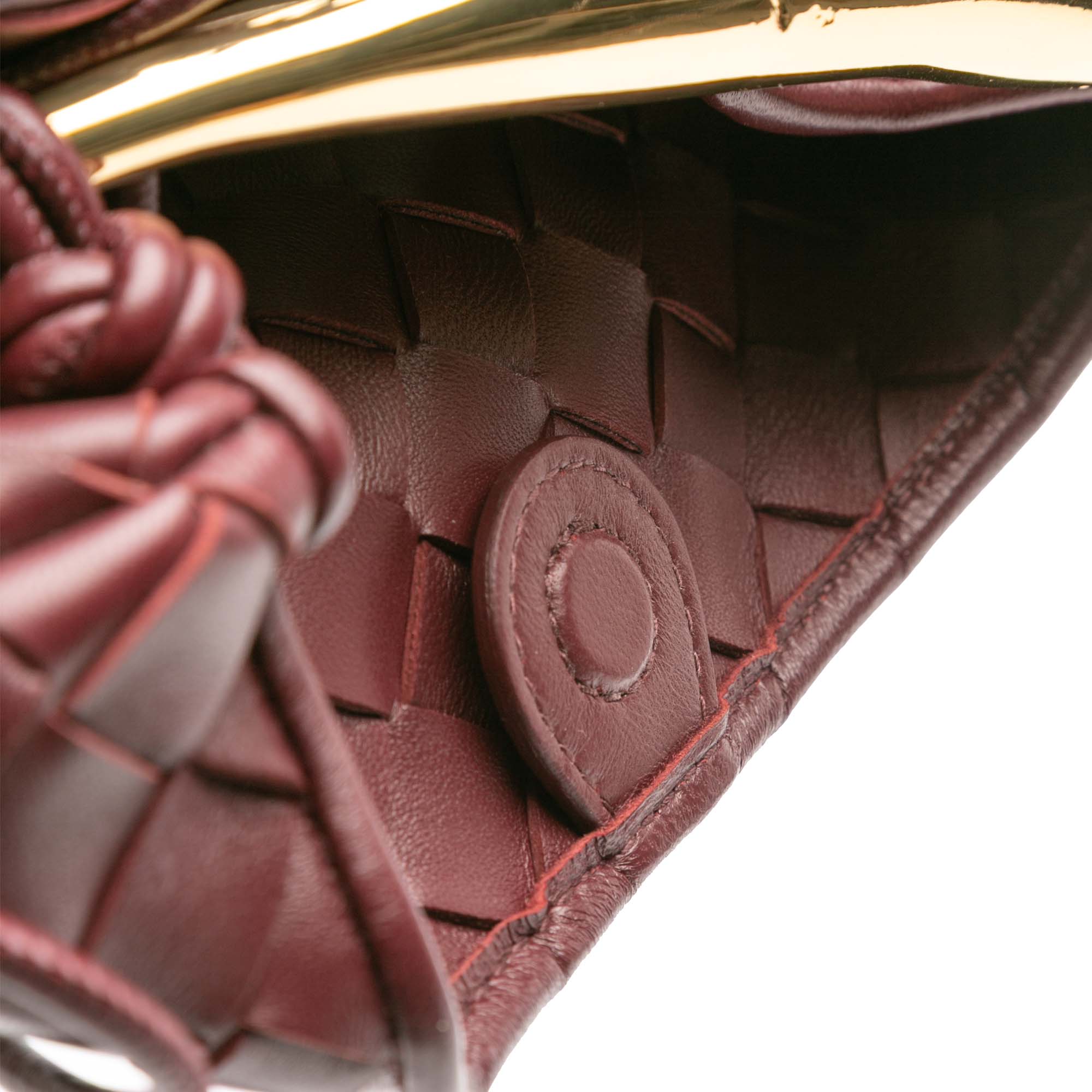 Bottega Veneta Baby Lambskin Intrecciato Sardine Satchel