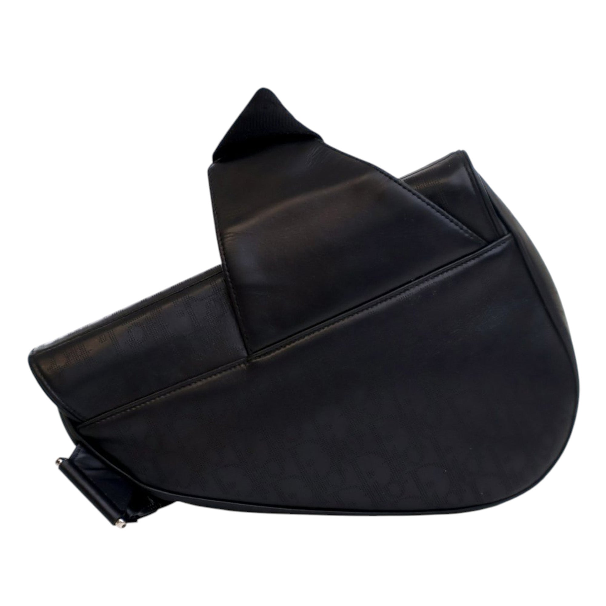 Oblique Perforated Calfskin Galaxy Saddle Bag