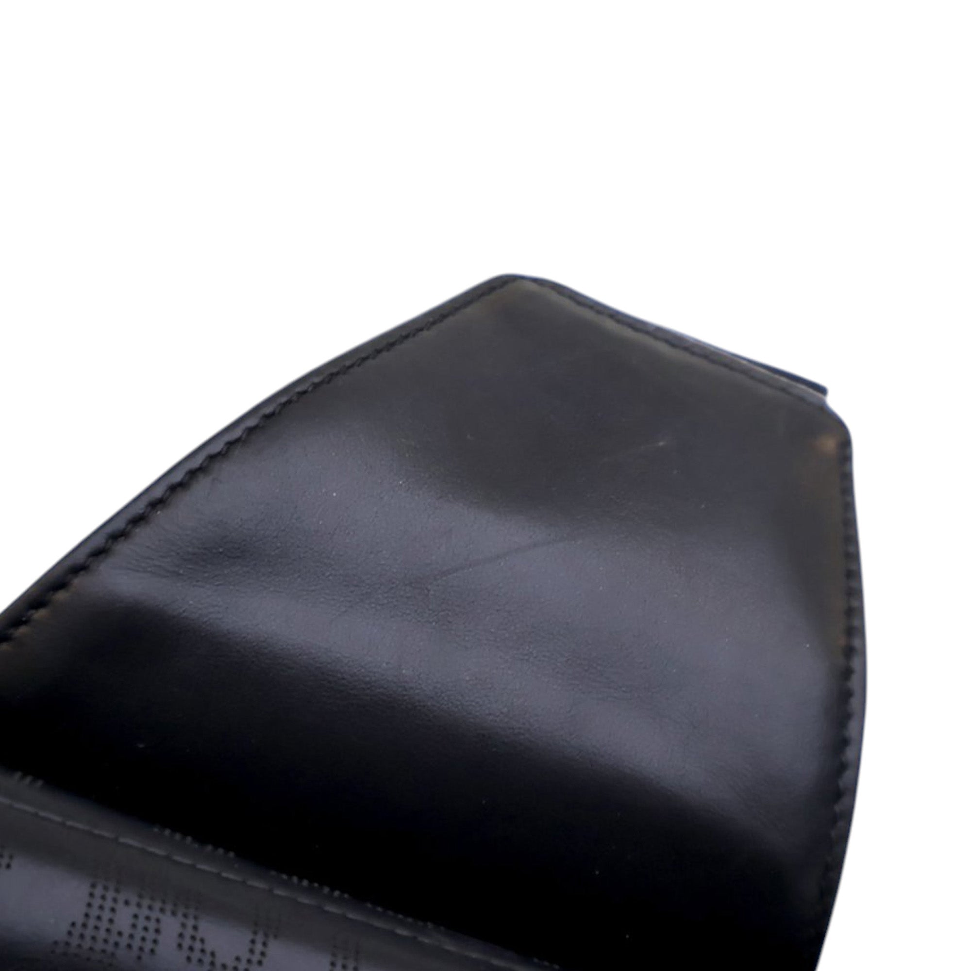 Oblique Perforated Calfskin Galaxy Saddle Bag