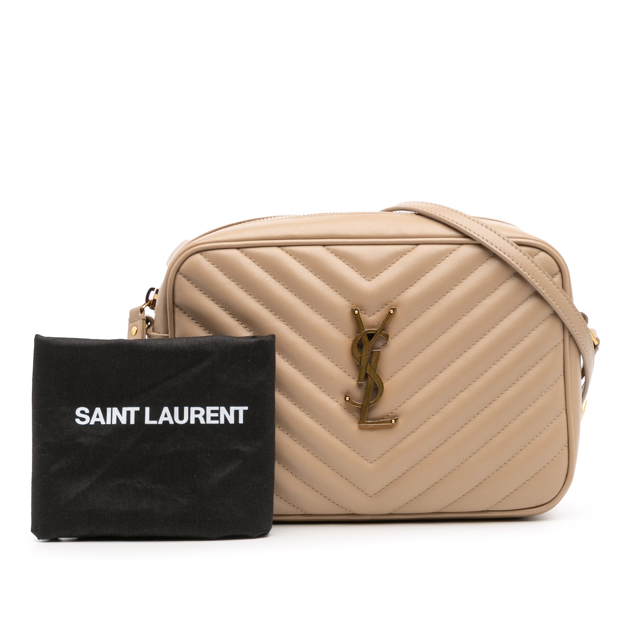 Saint Laurent Matelasse Leather Monogram Lou Camera Bag