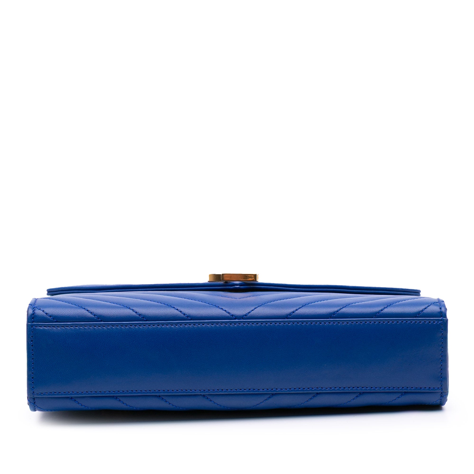 Medium Matelasse Lambskin Monogram Envelope Shoulder Bag