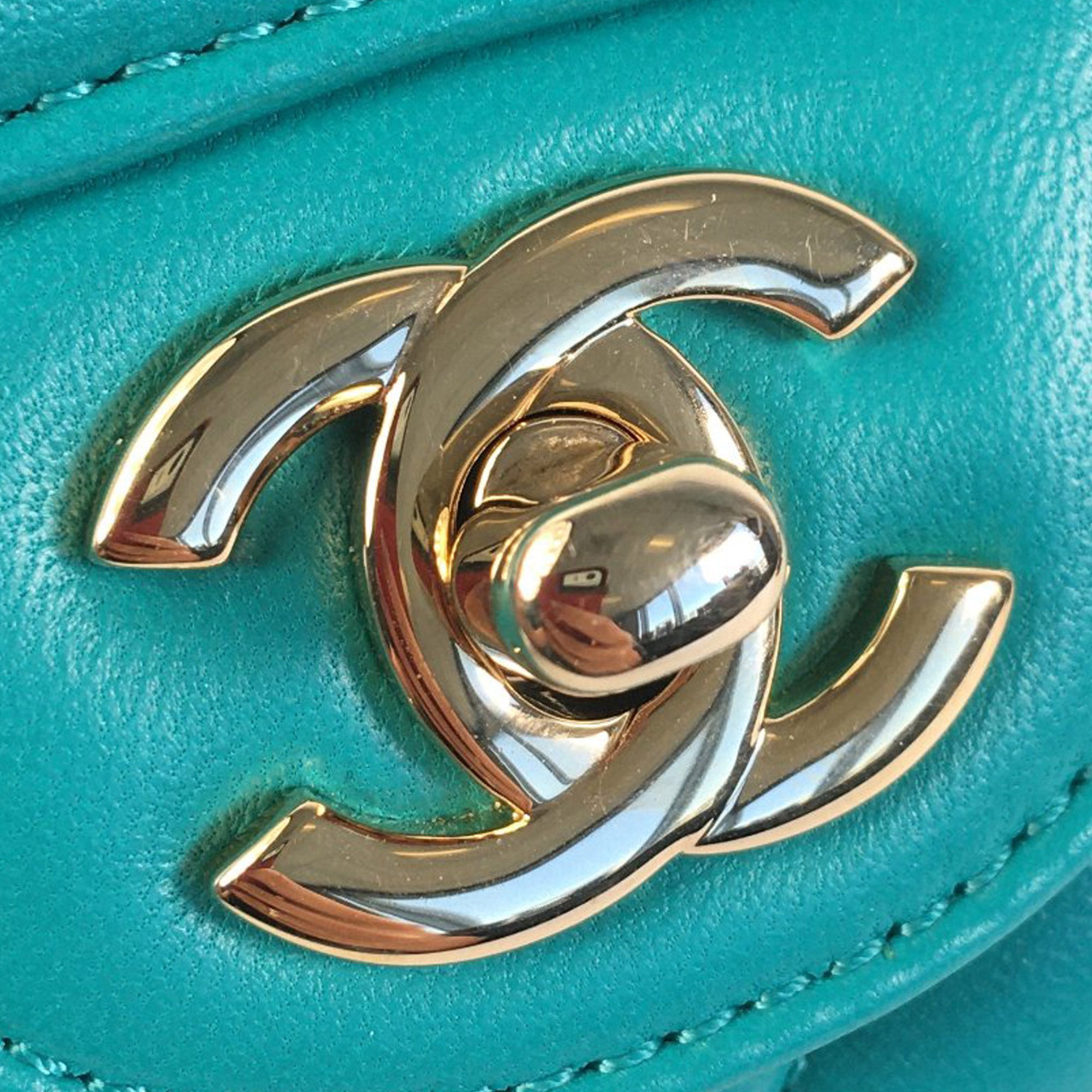 Chanel Mini Rectangular Chevron Lambskin Single Flap
