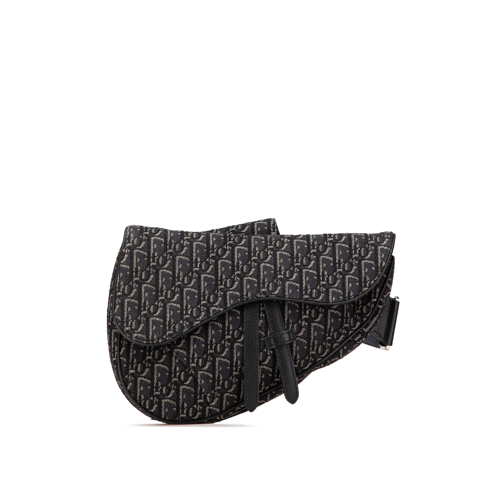Oblique Canvas Saddle Crossbody