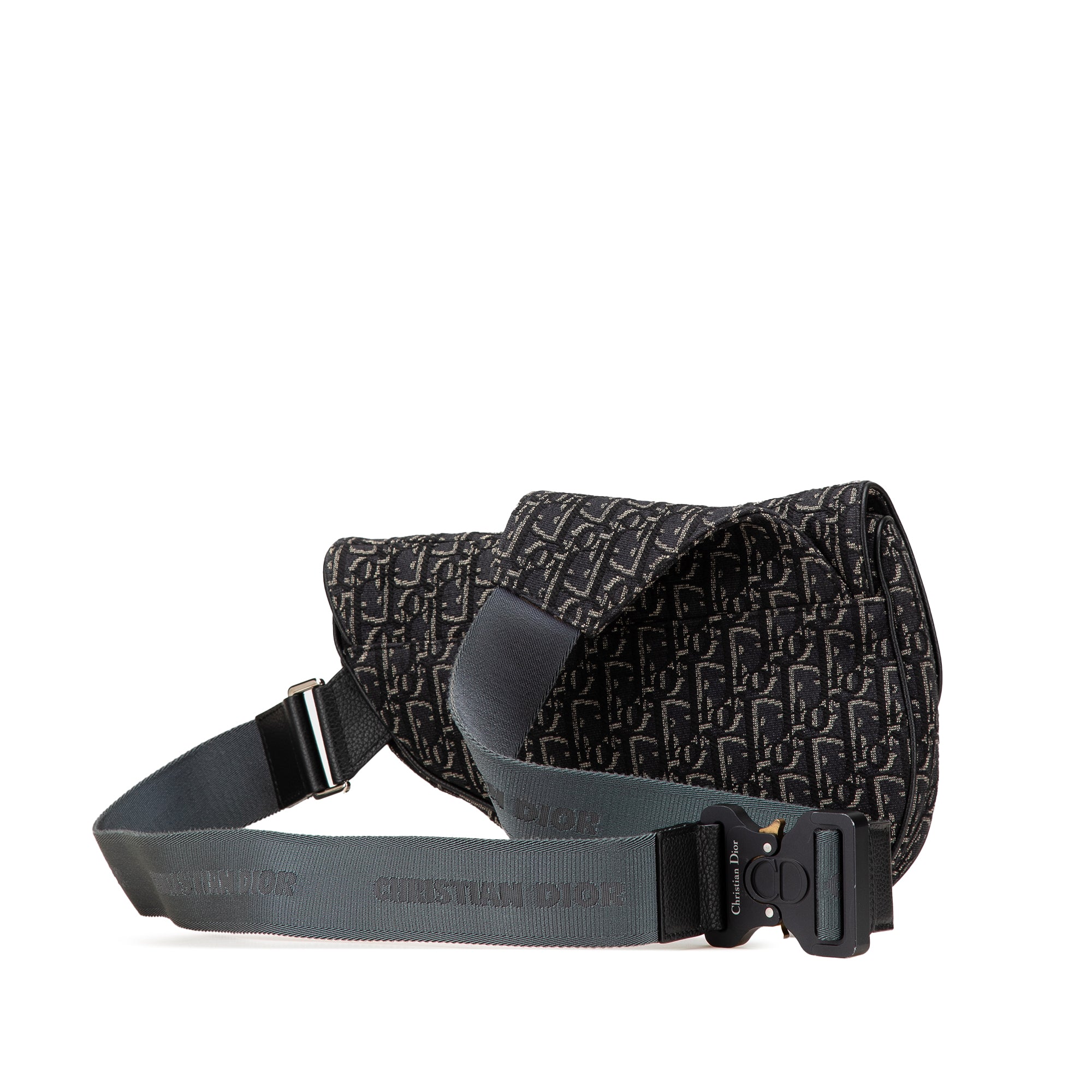 Oblique Canvas Saddle Crossbody