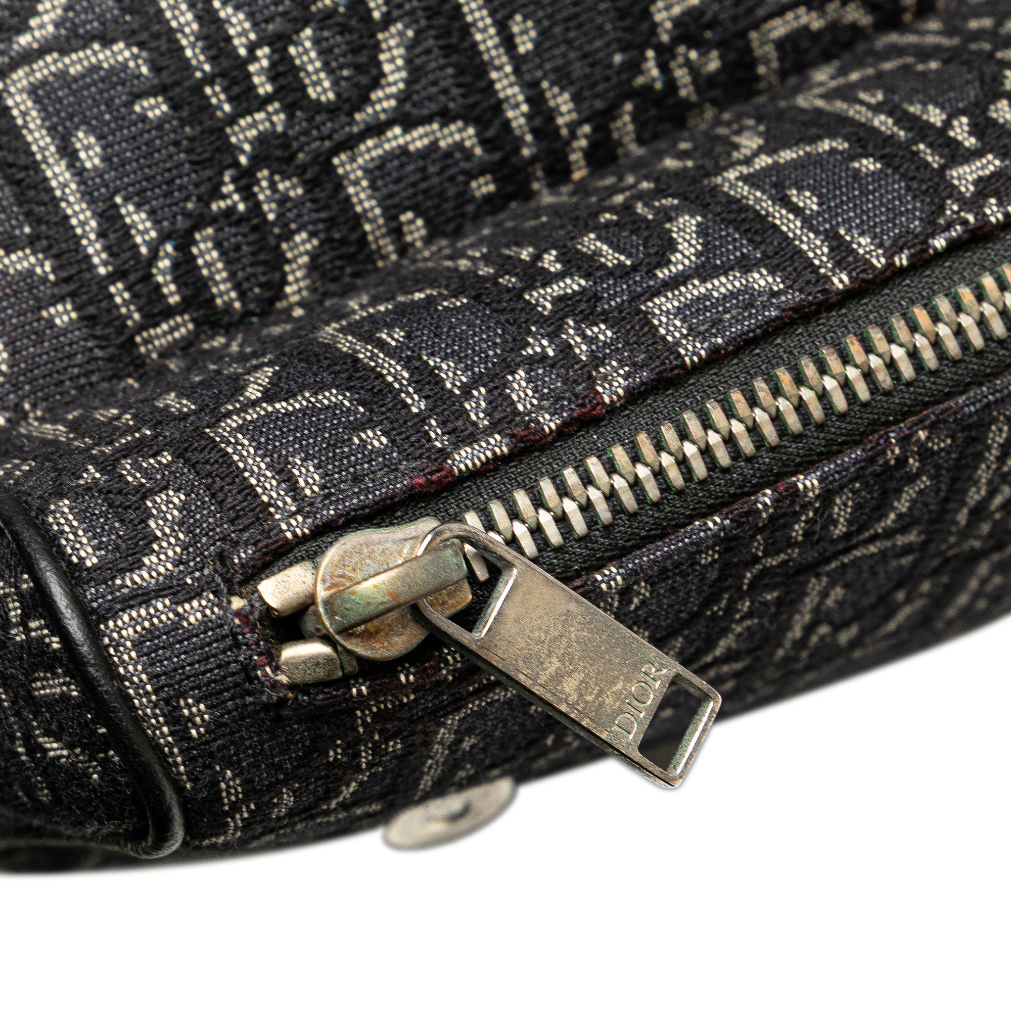 Oblique Canvas Saddle Crossbody