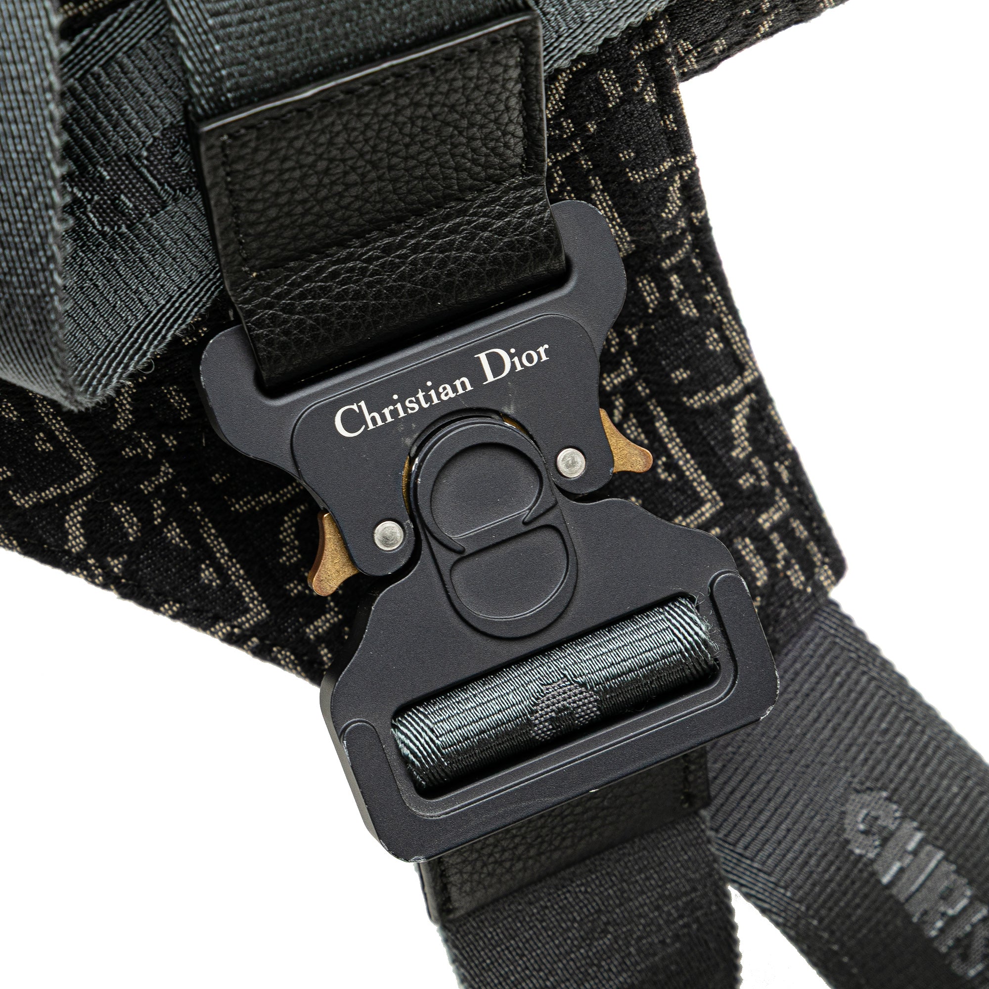 Oblique Canvas Saddle Crossbody