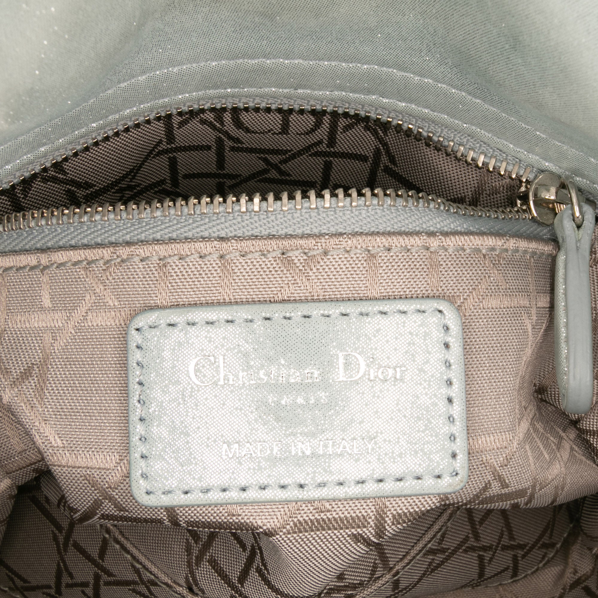 Mini Iridescent Lambskin Cannage Lady Dior