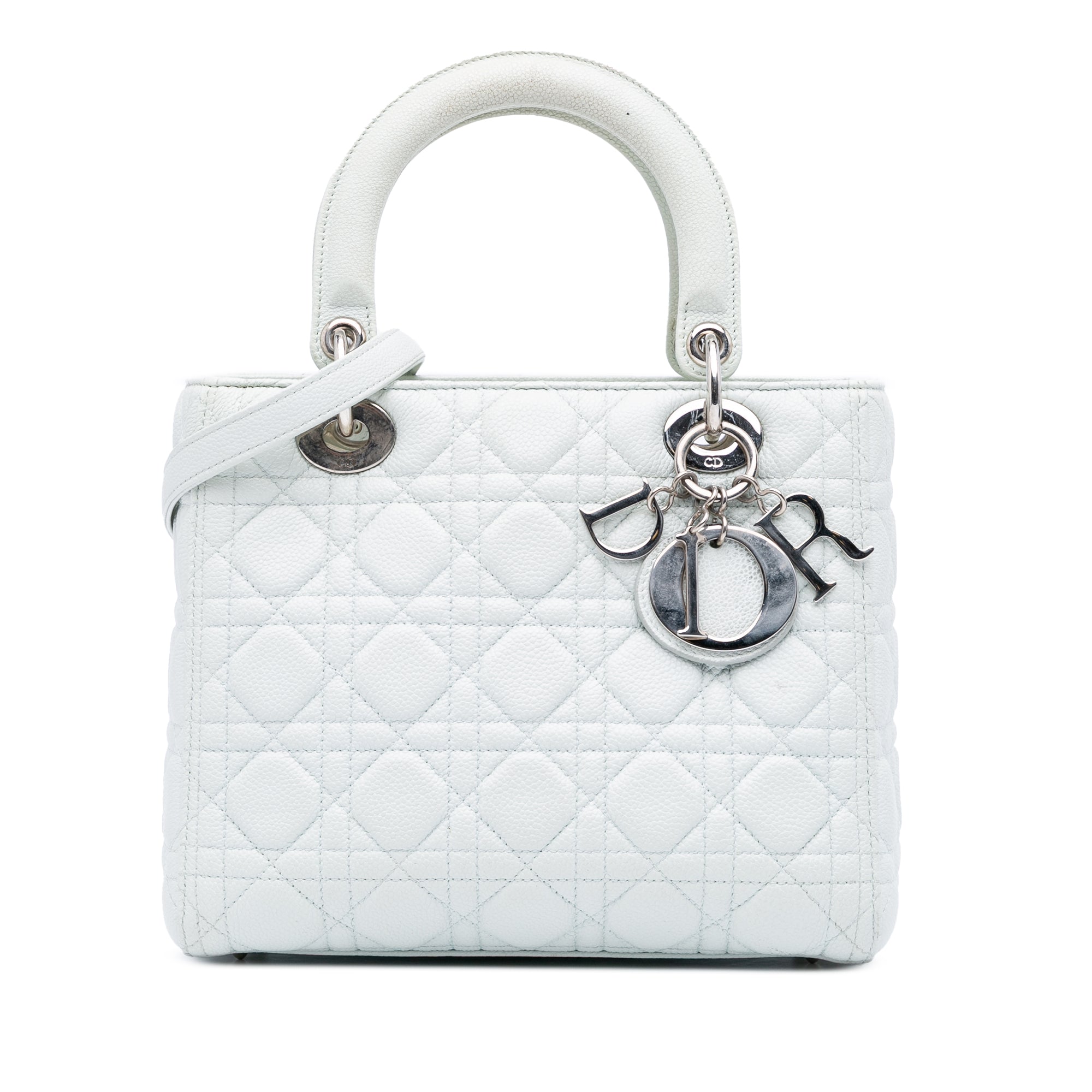 Medium Calfskin Cannage Lady Dior