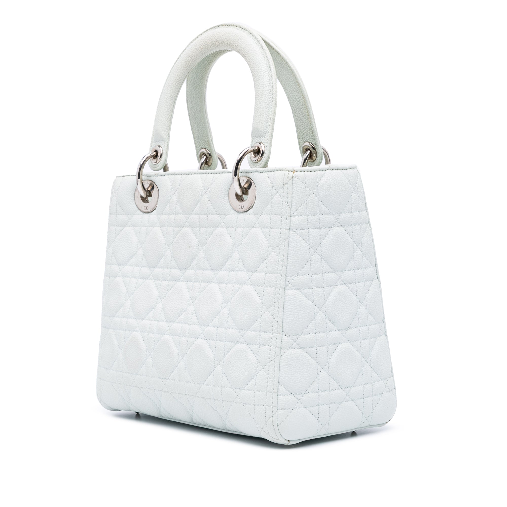 Medium Calfskin Cannage Lady Dior