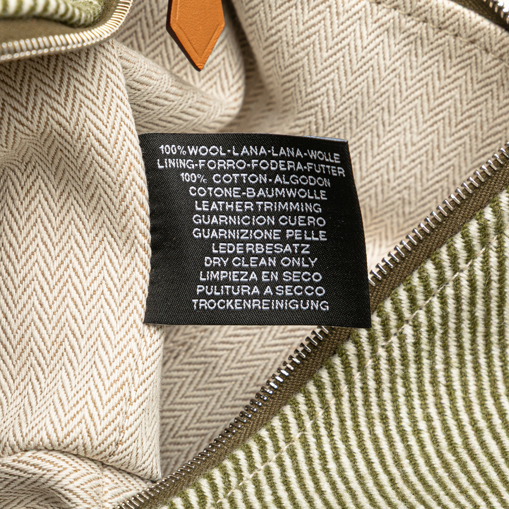 Hermès Large Wool Bride A Brac H Natte Case