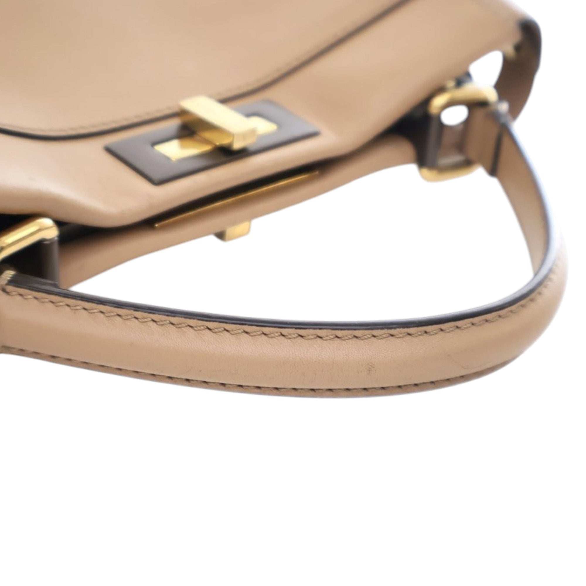 Fendi Medium Leather Peekaboo Iconic Satchel