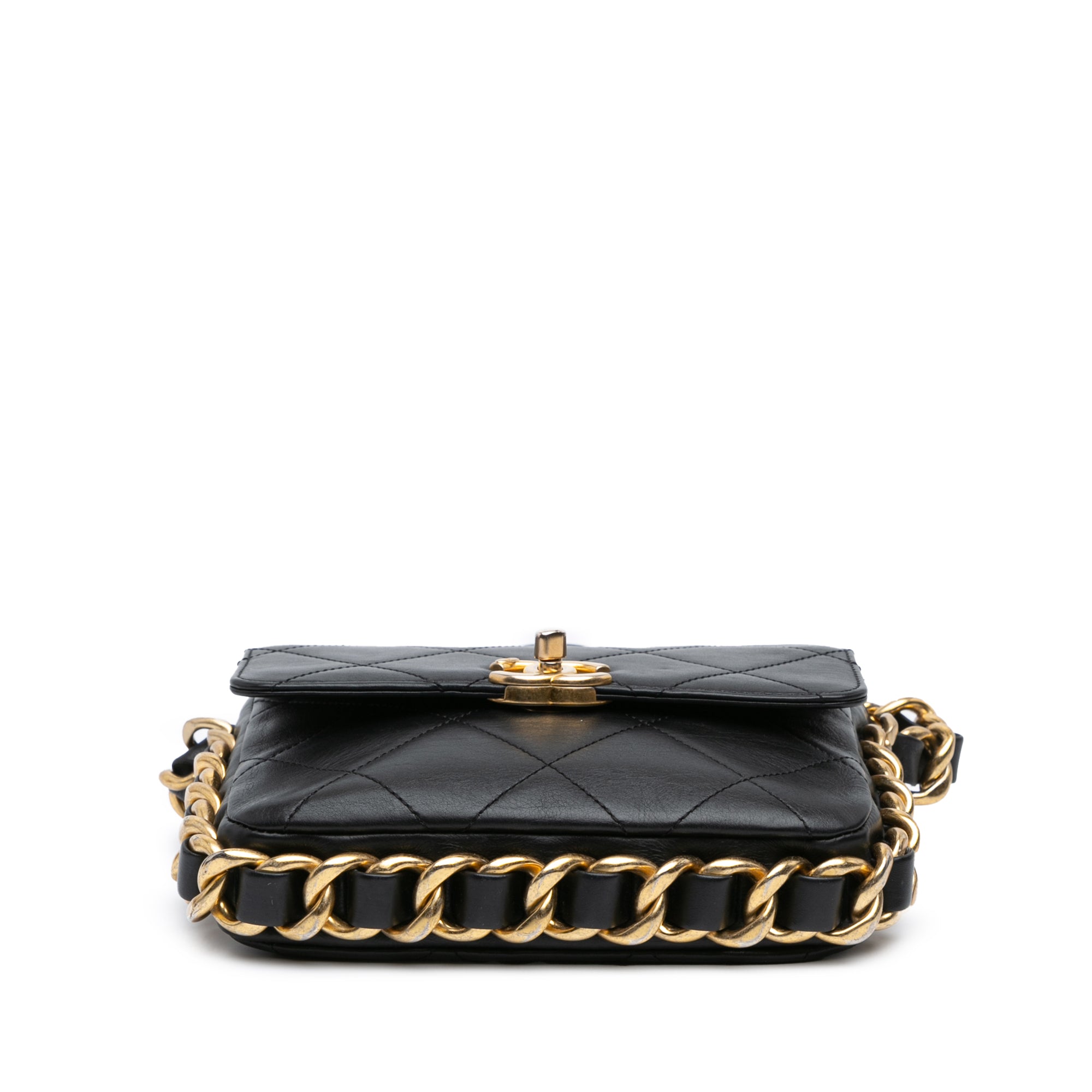 Chanel Small Quilted Calfskin Framing Chain Flap