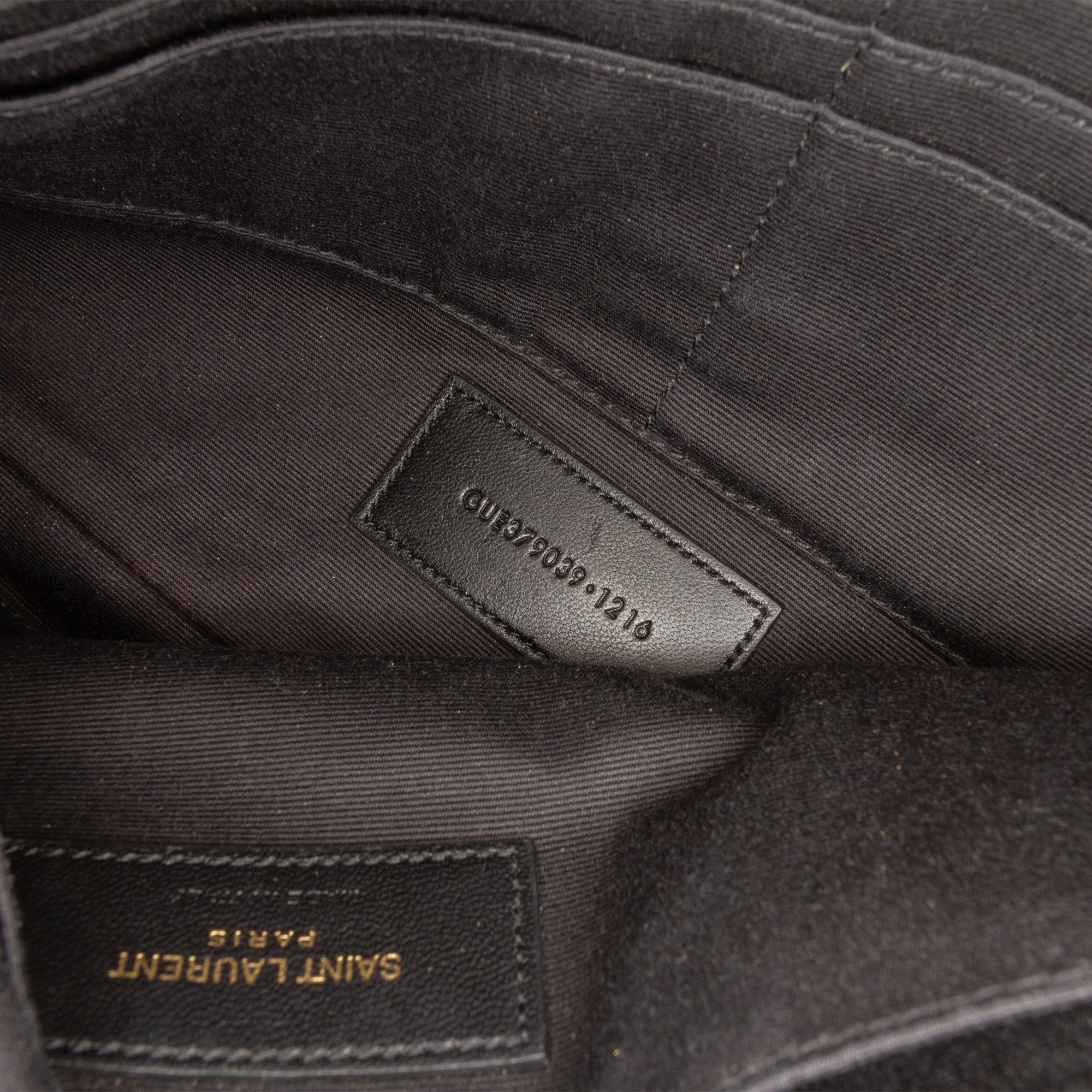 Chevron Leather Monogram Zip A5 Wristlet Pouch