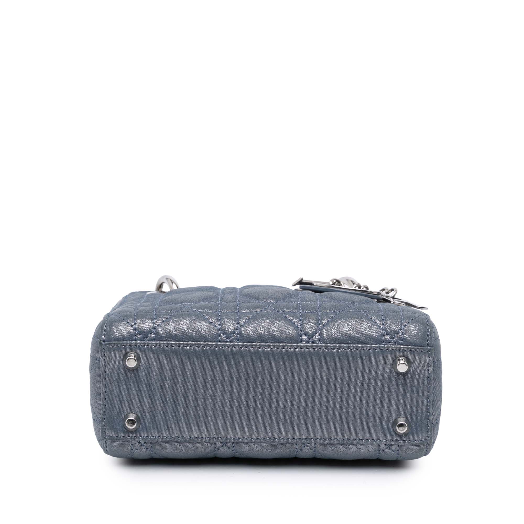 Dior Mini Iridescent Lambskin Cannage Lady Dior