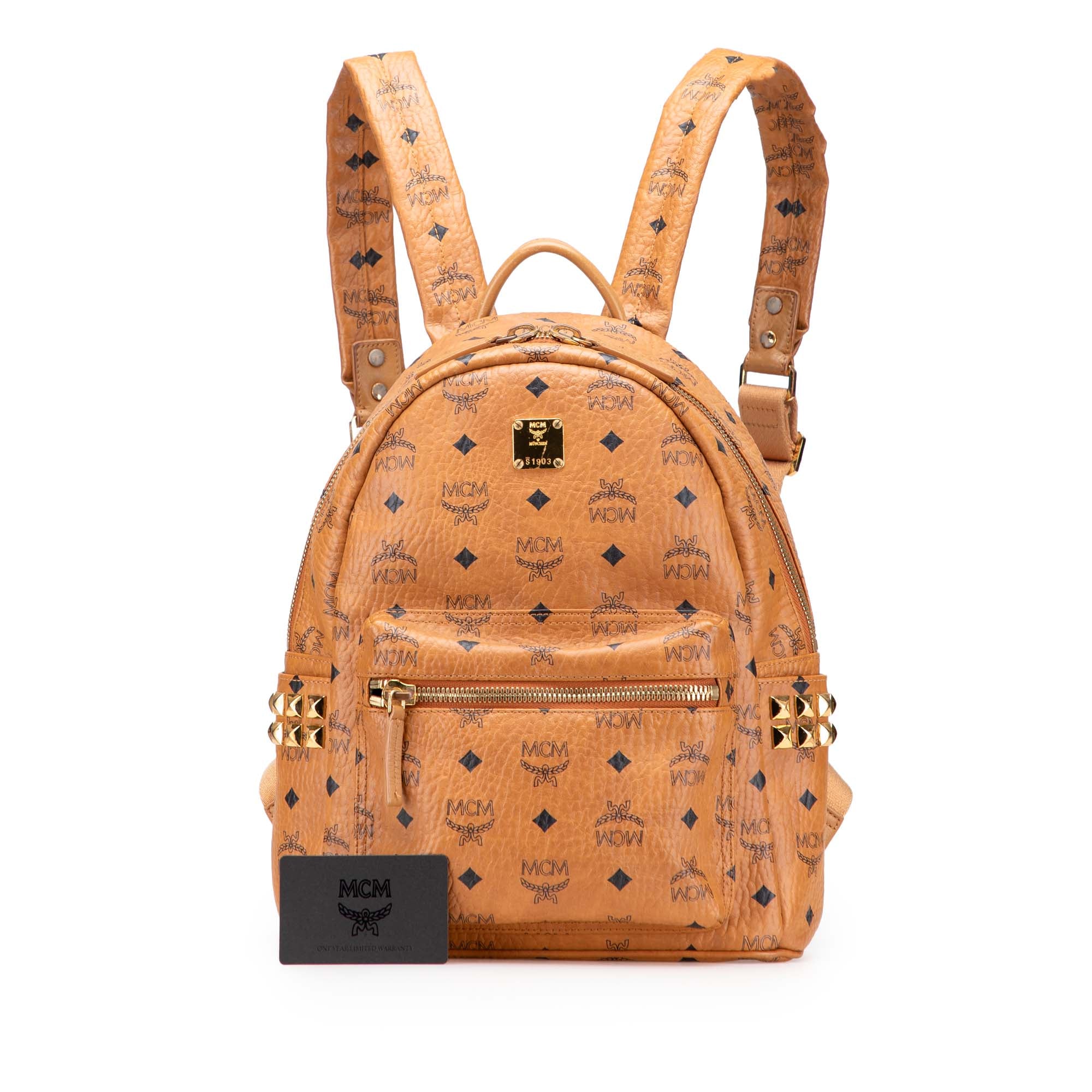 Small Visetos Coated Canvas Stark Backpack