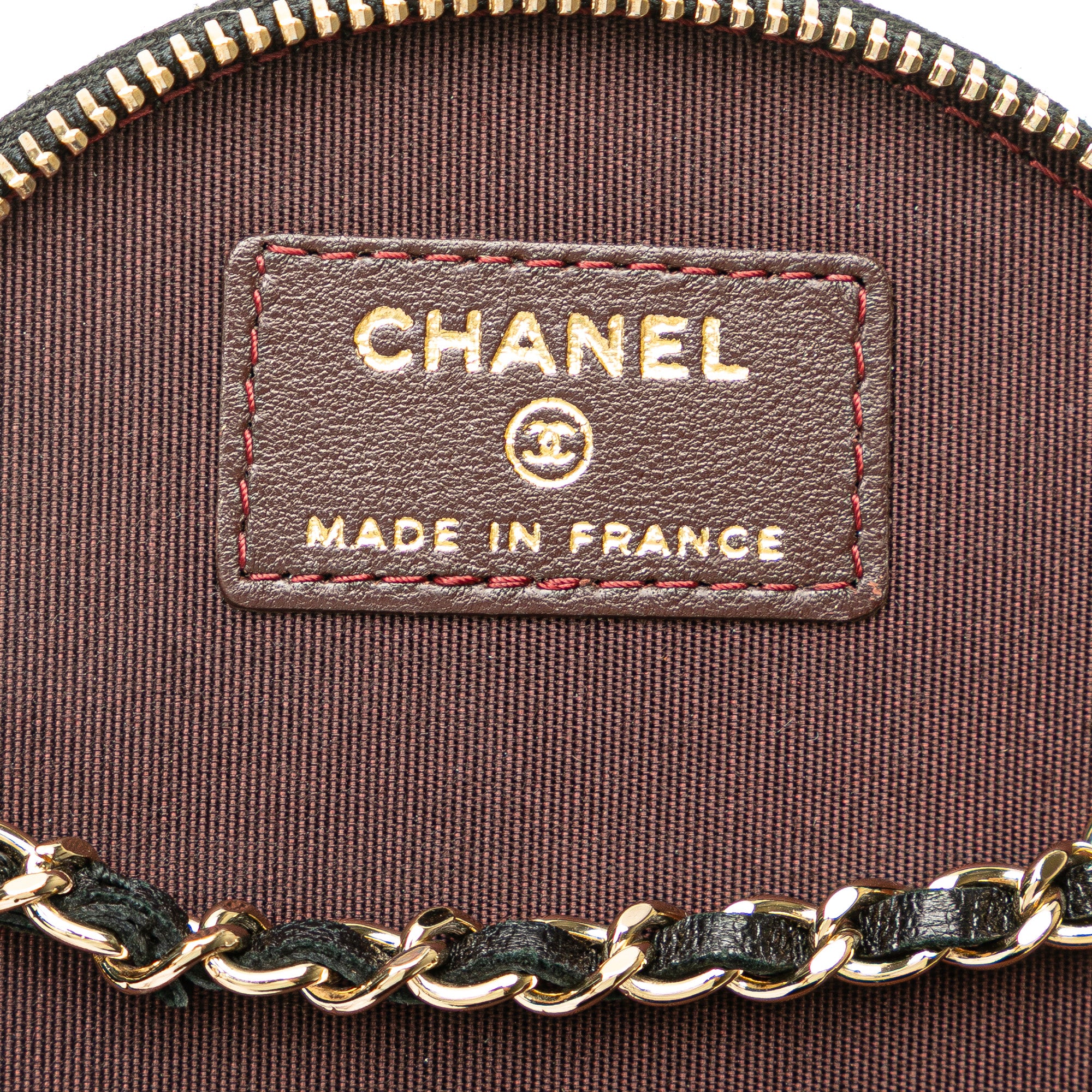 Quilted Lambskin Chain and Charm Vanity Case