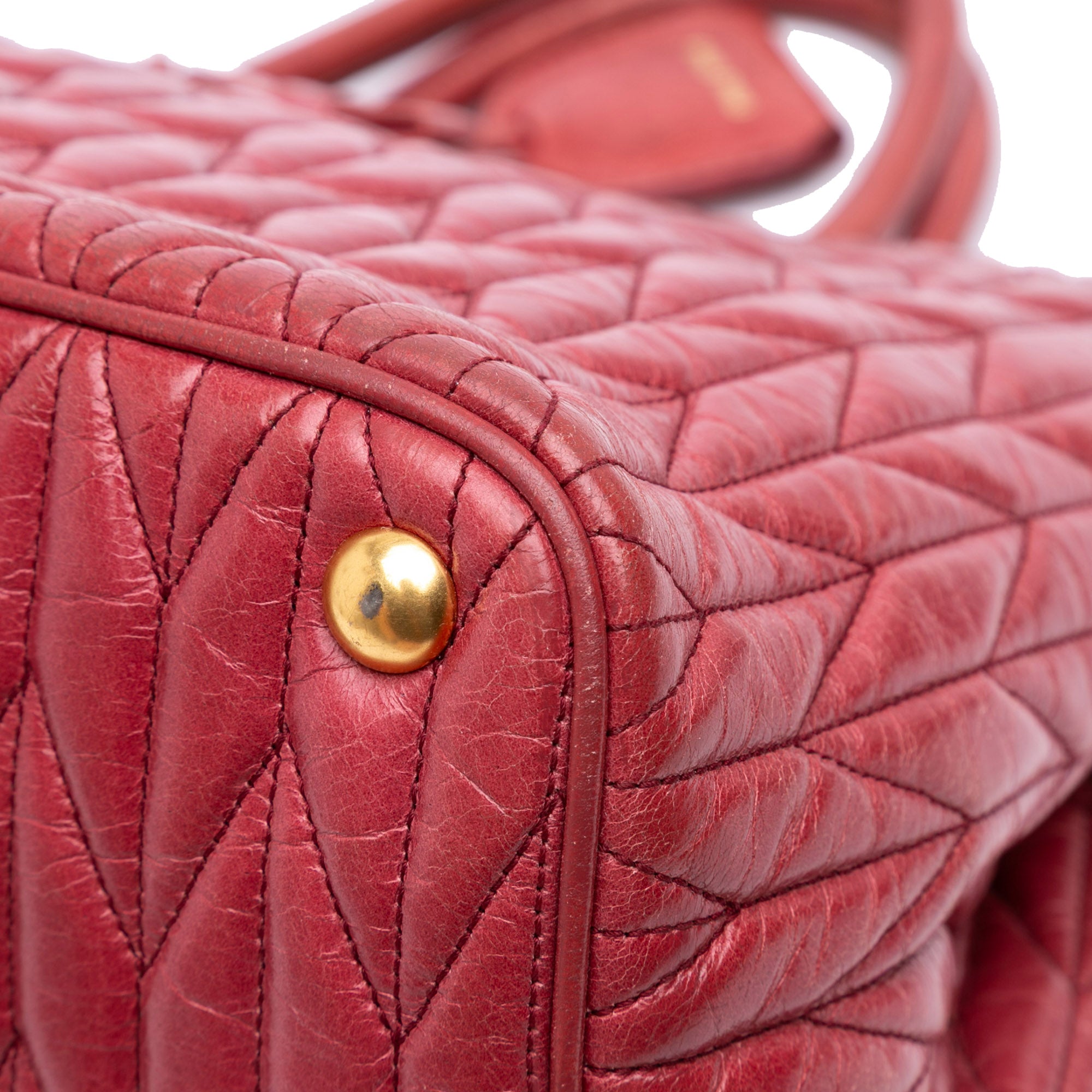 Miu Miu Matelasse Lambskin Satchel