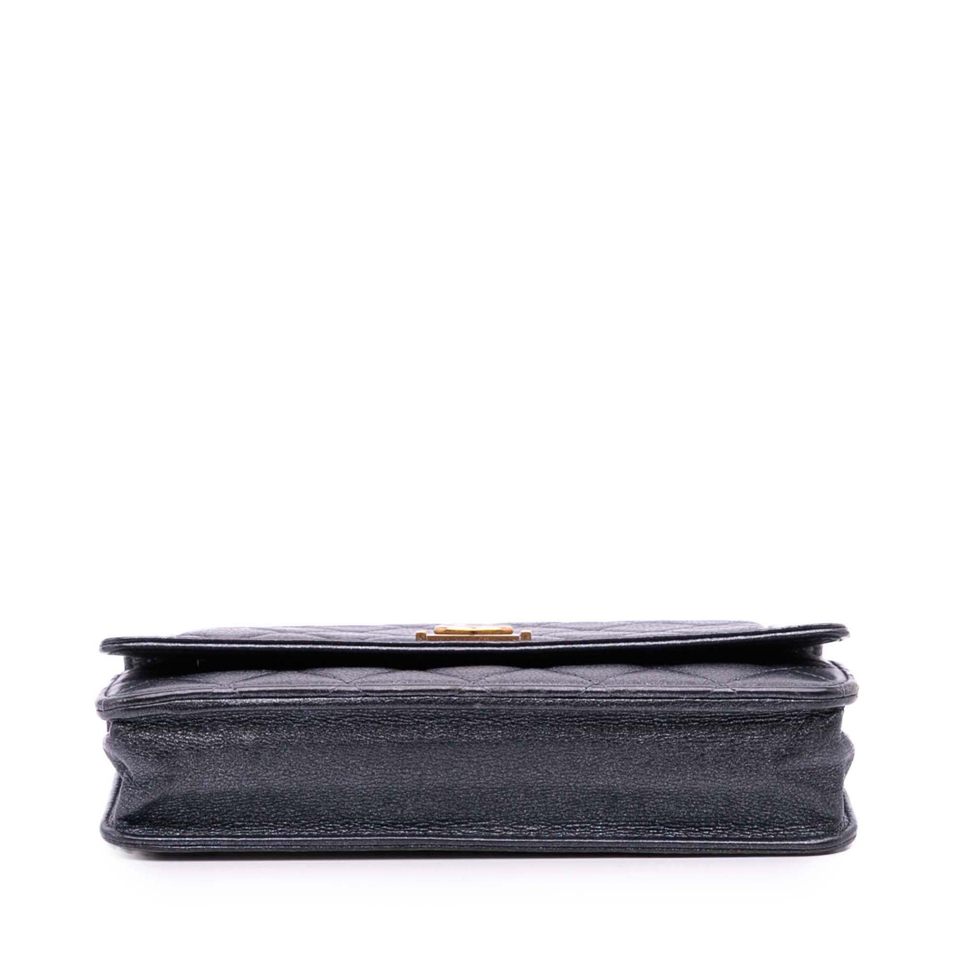 Chanel Quilted Lambskin Boy Wallet On Chain