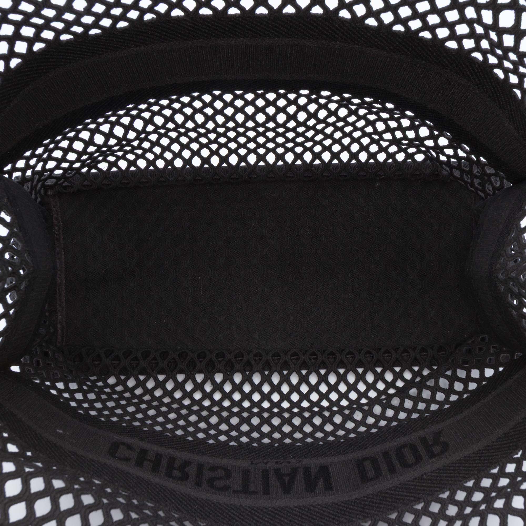 Large Embroidered Mesh Book Tote