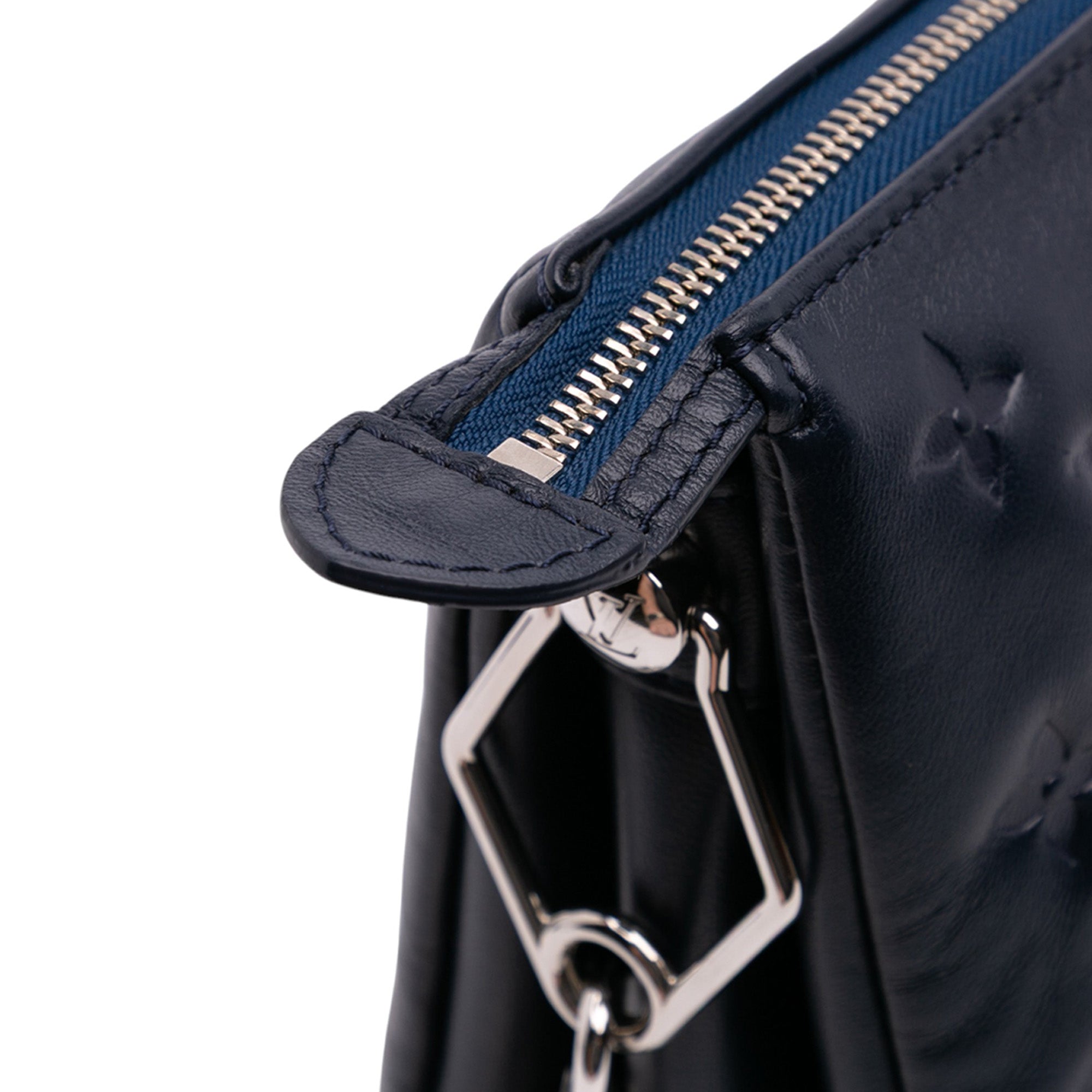 Monogram Embossed Puffy Lambskin Coussin PM