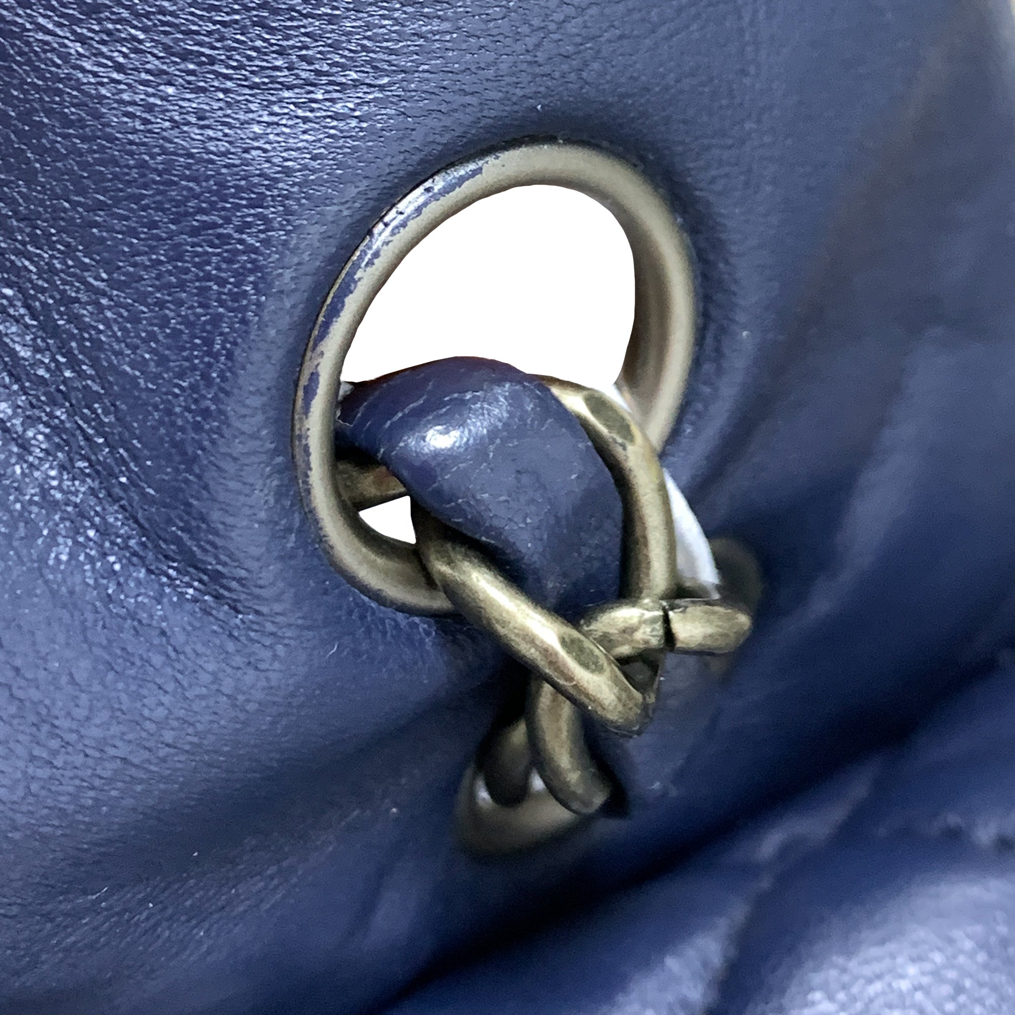 CC Quilted Lambskin Double Flap