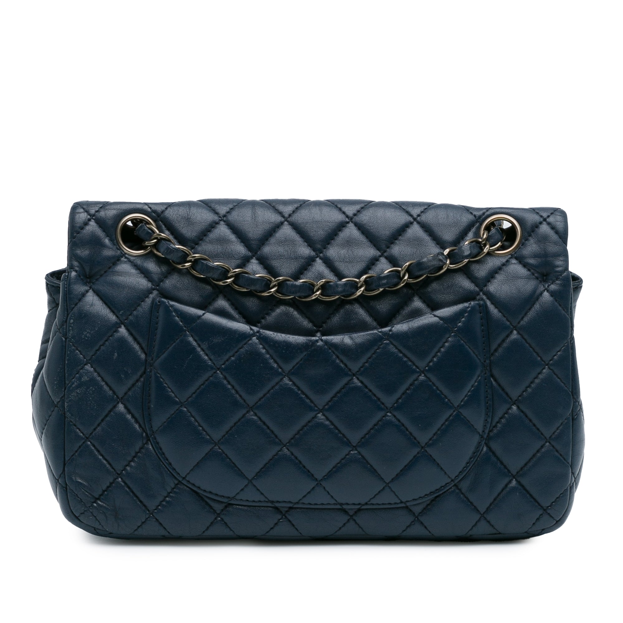 CC Quilted Lambskin Double Flap